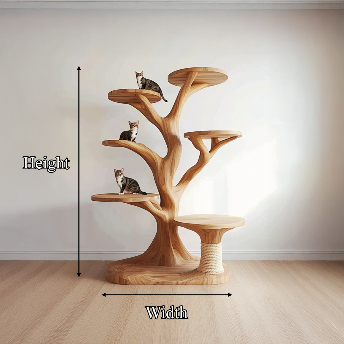 Rustic Tree Cat Tower Living Room SINLSATT041