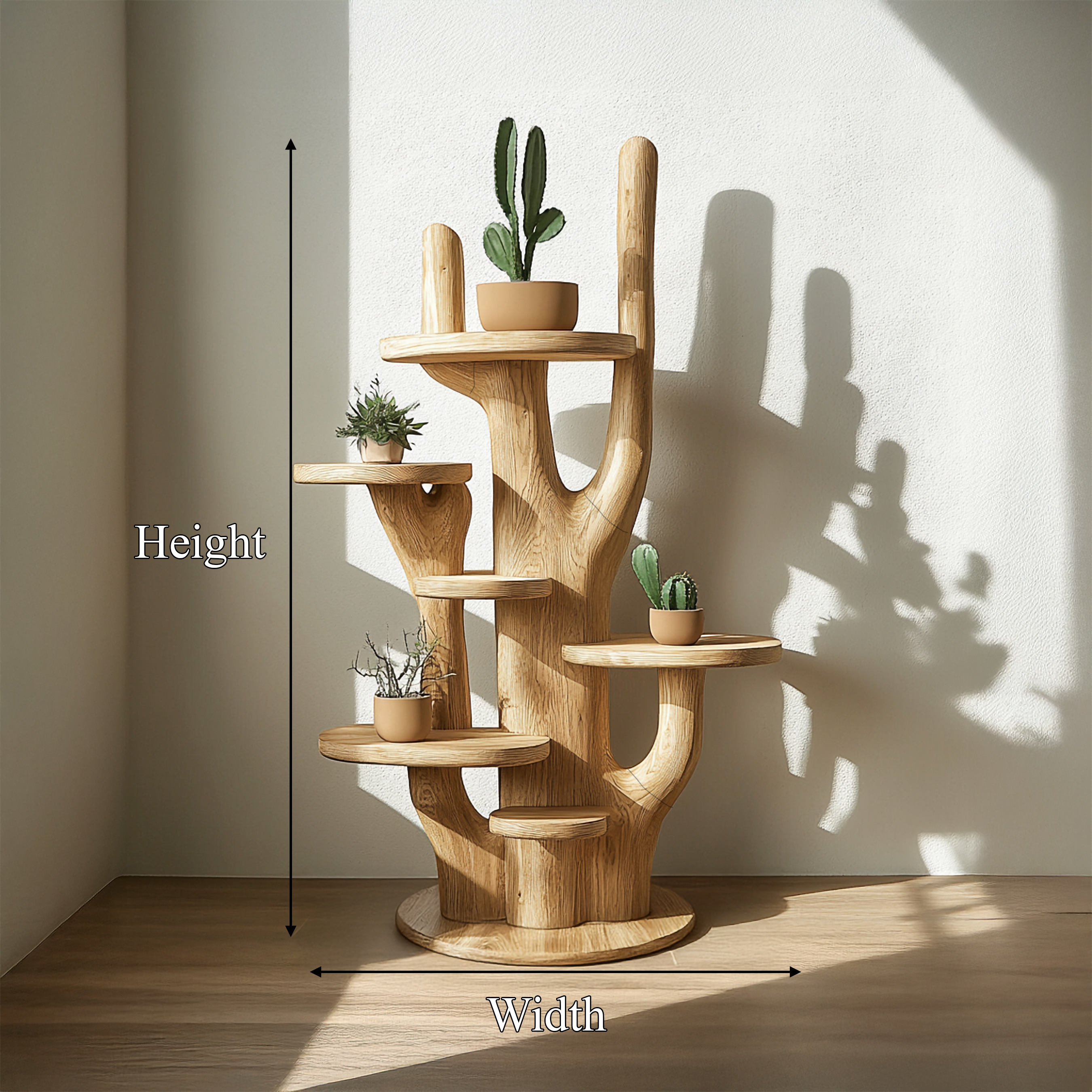 Organic Tree Form Plant Stand Living Room And Bedroom SINLSATT105