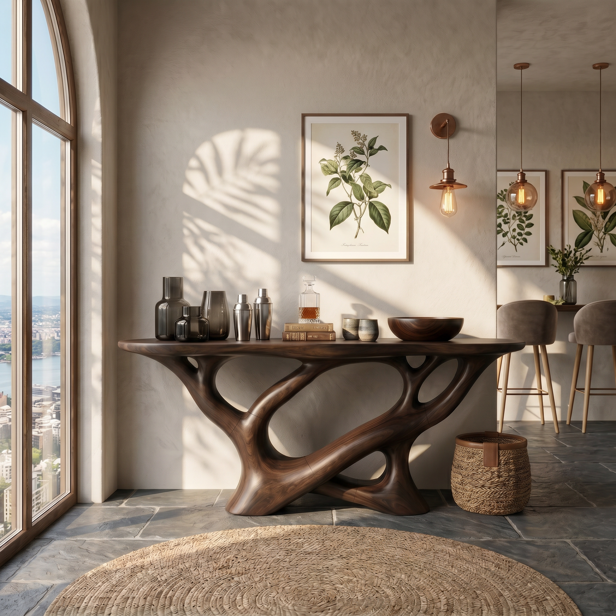 Modern Infinity Console Table Luxury Residence SILDTTRCS106