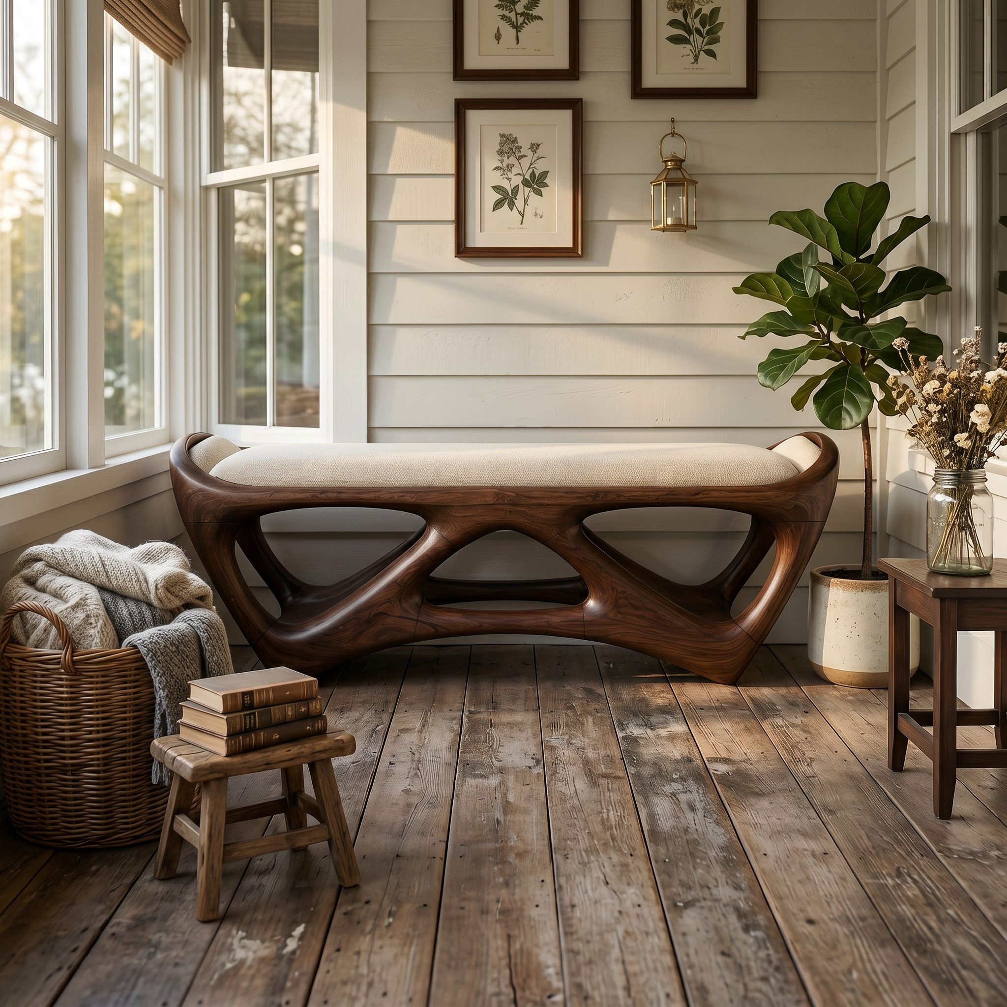Designer Wooden Bench Creative Studio SILDTTRBEN077