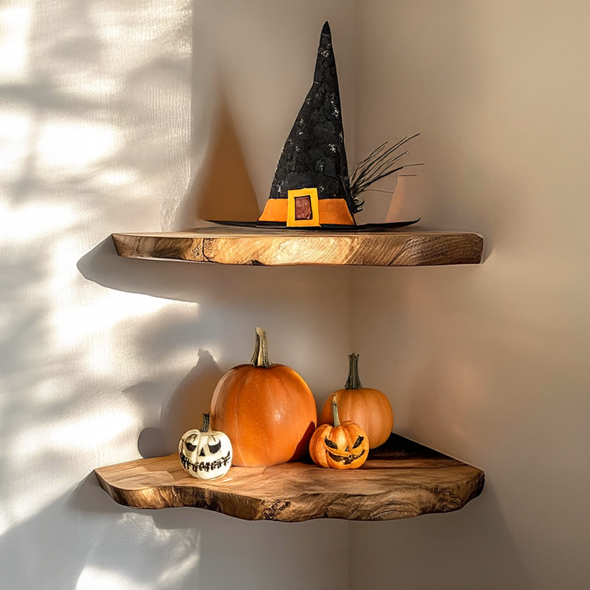 Rustic Halloween Corner Shelf Living Room SINLSAHW013