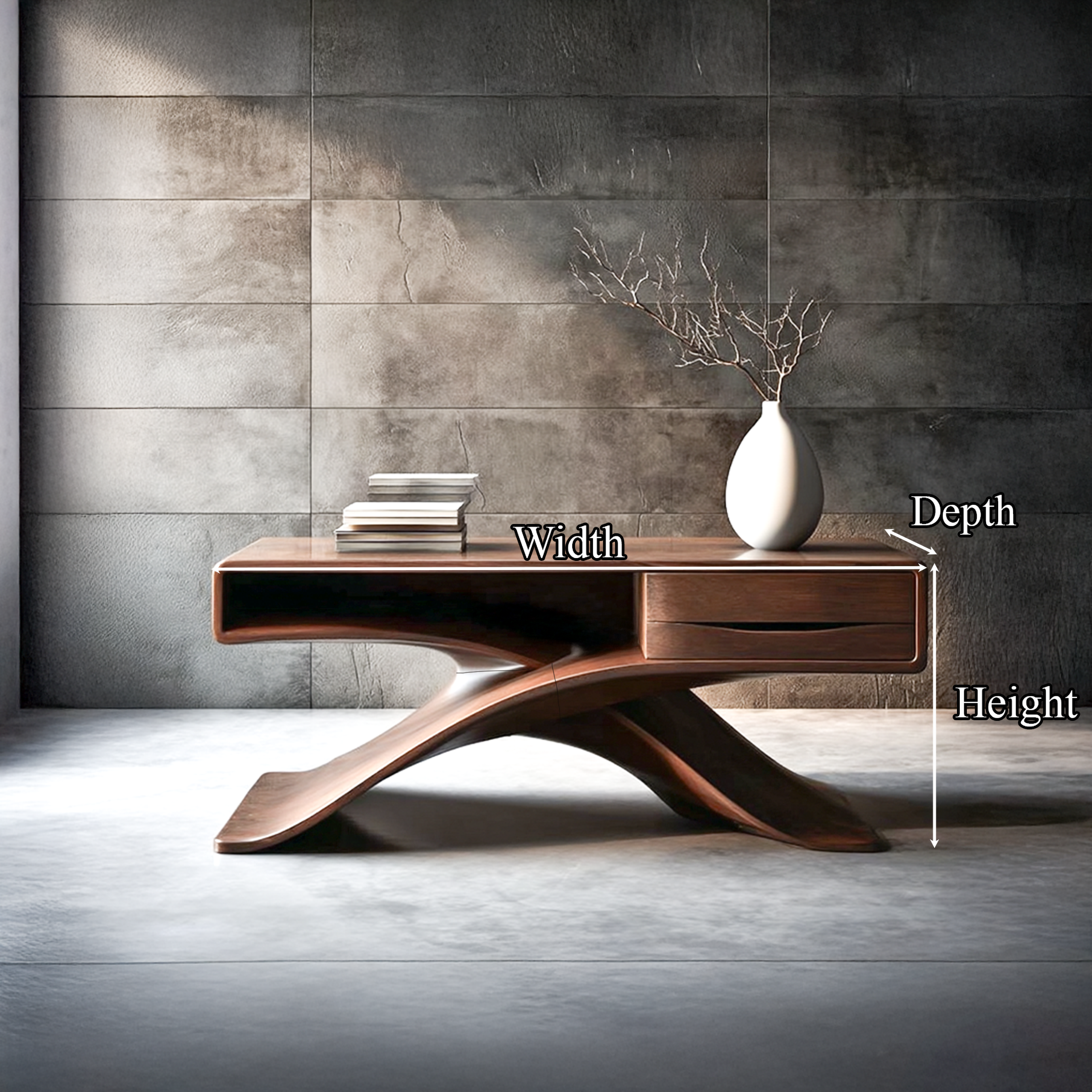 Mid Century Modern Console Table Living Room And Entryway SINLSACS056