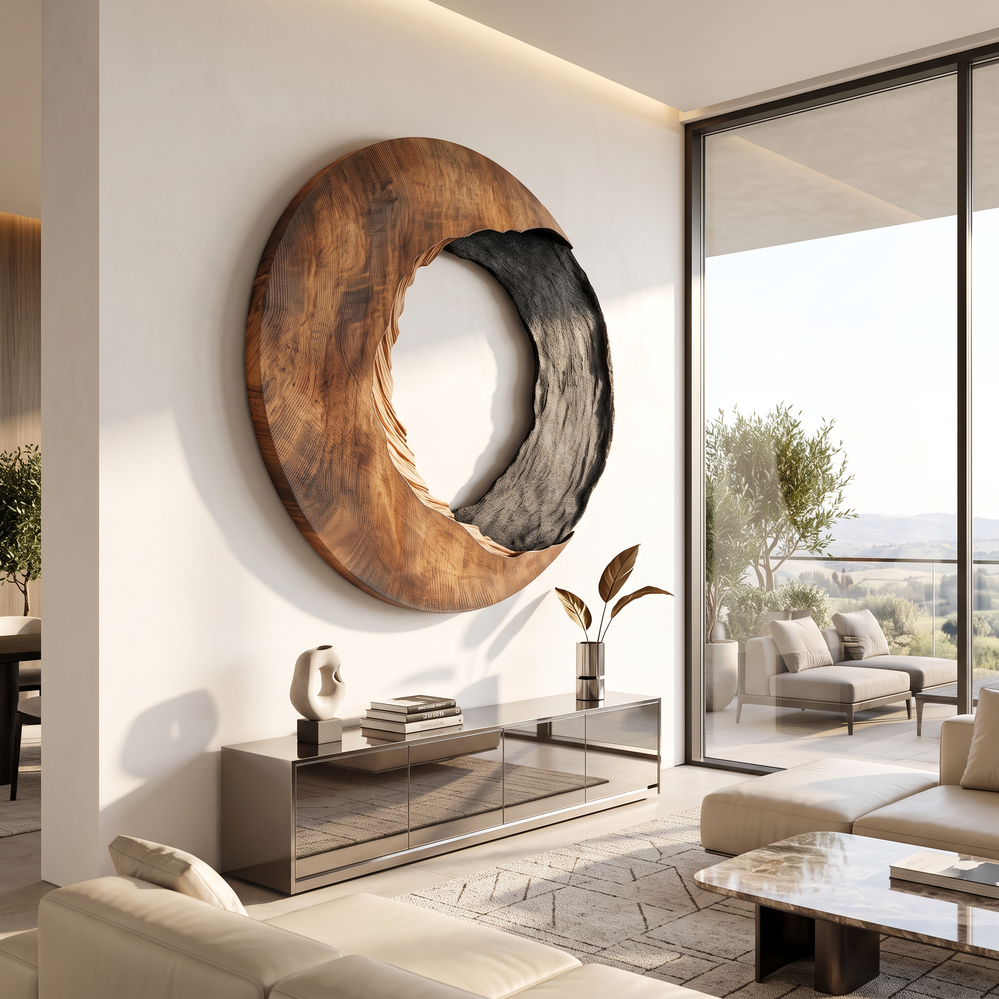 Handcrafted Solid Wood 3D Sculpture Wall Art For Home Living Room SILDTTRWA022