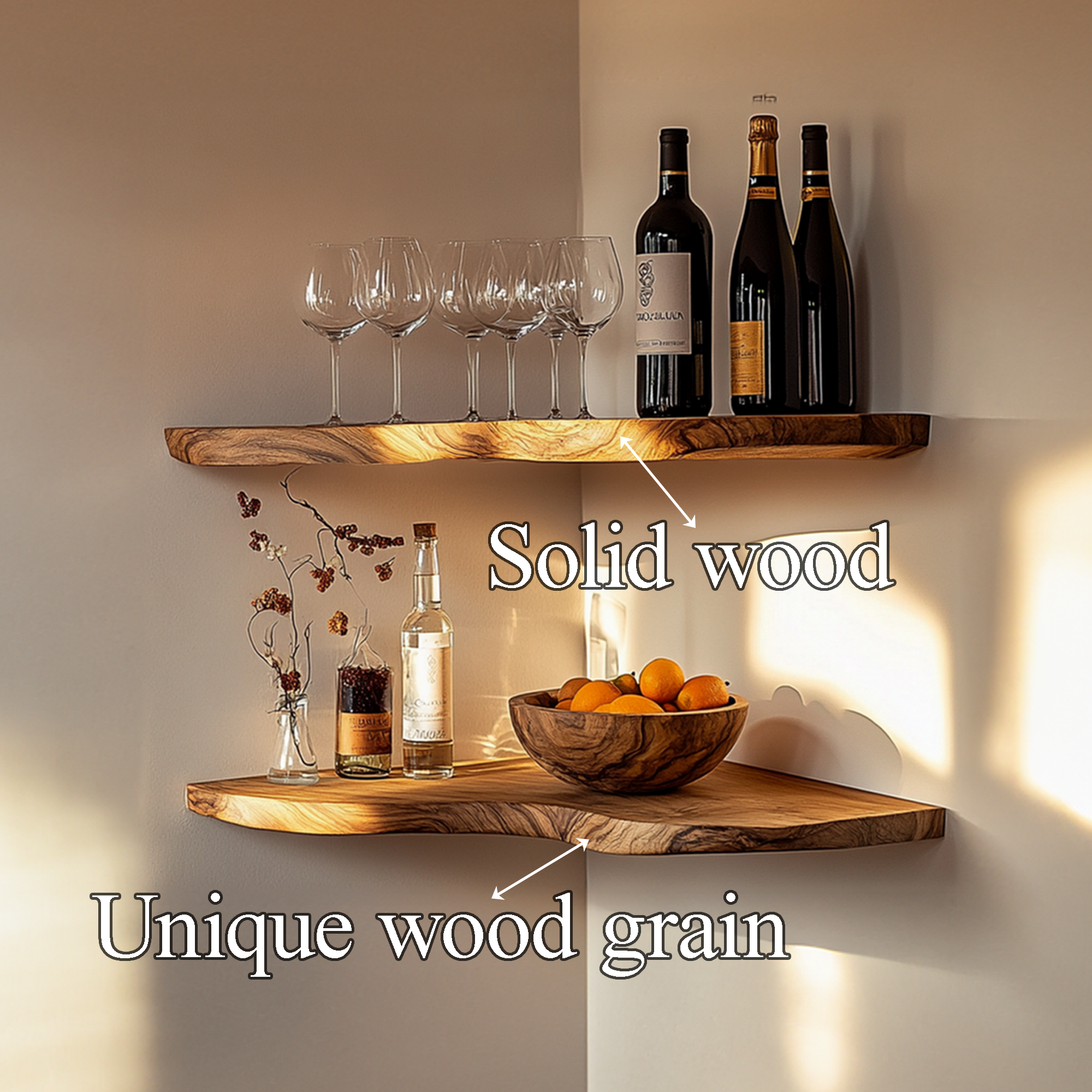 Handmade Floating Shelves Home And Office Decor Housewarming Gifts SINLCN014