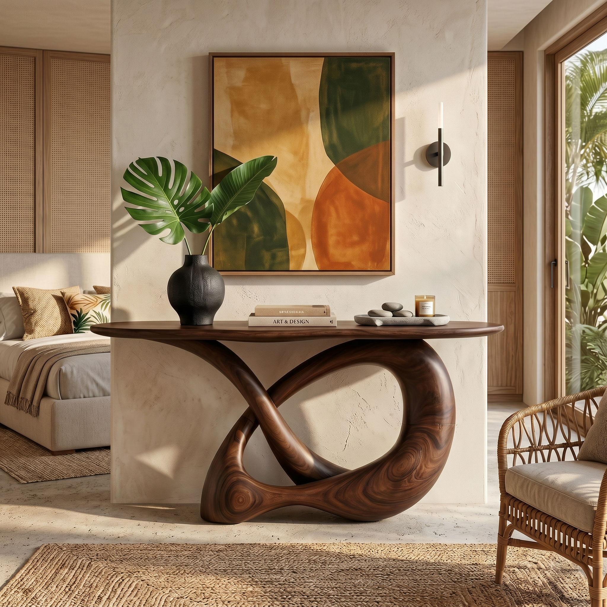 Modern Infinity Console Table Designer Interior SILDTTRCS078