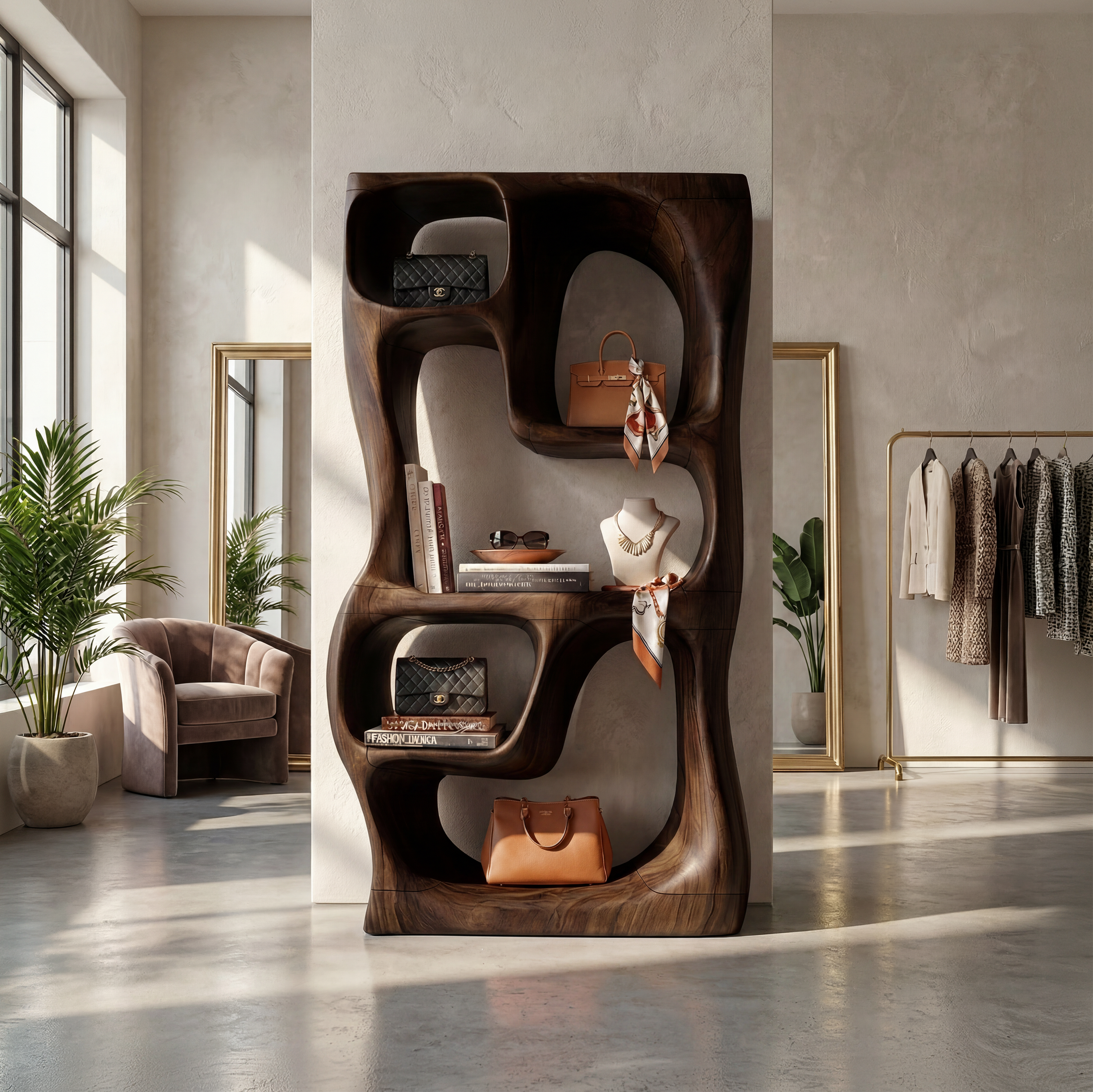 Modern Handcrafted Bookshelf Storage Organizer For Small Apartment SILDTTNBS019