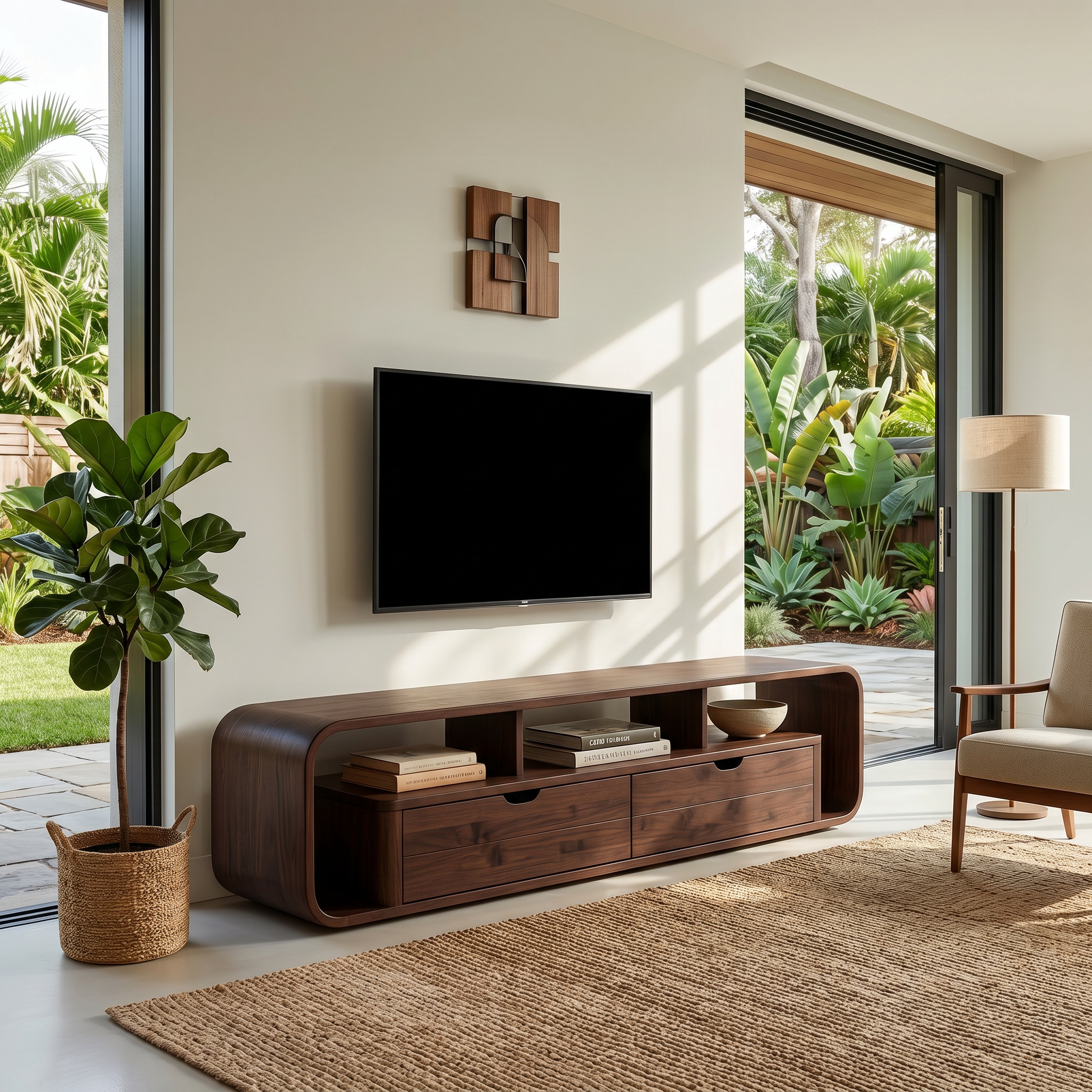 Minimalist Wooden TV Cabinet For Urban Apartment Decor SILDTTRTVC088