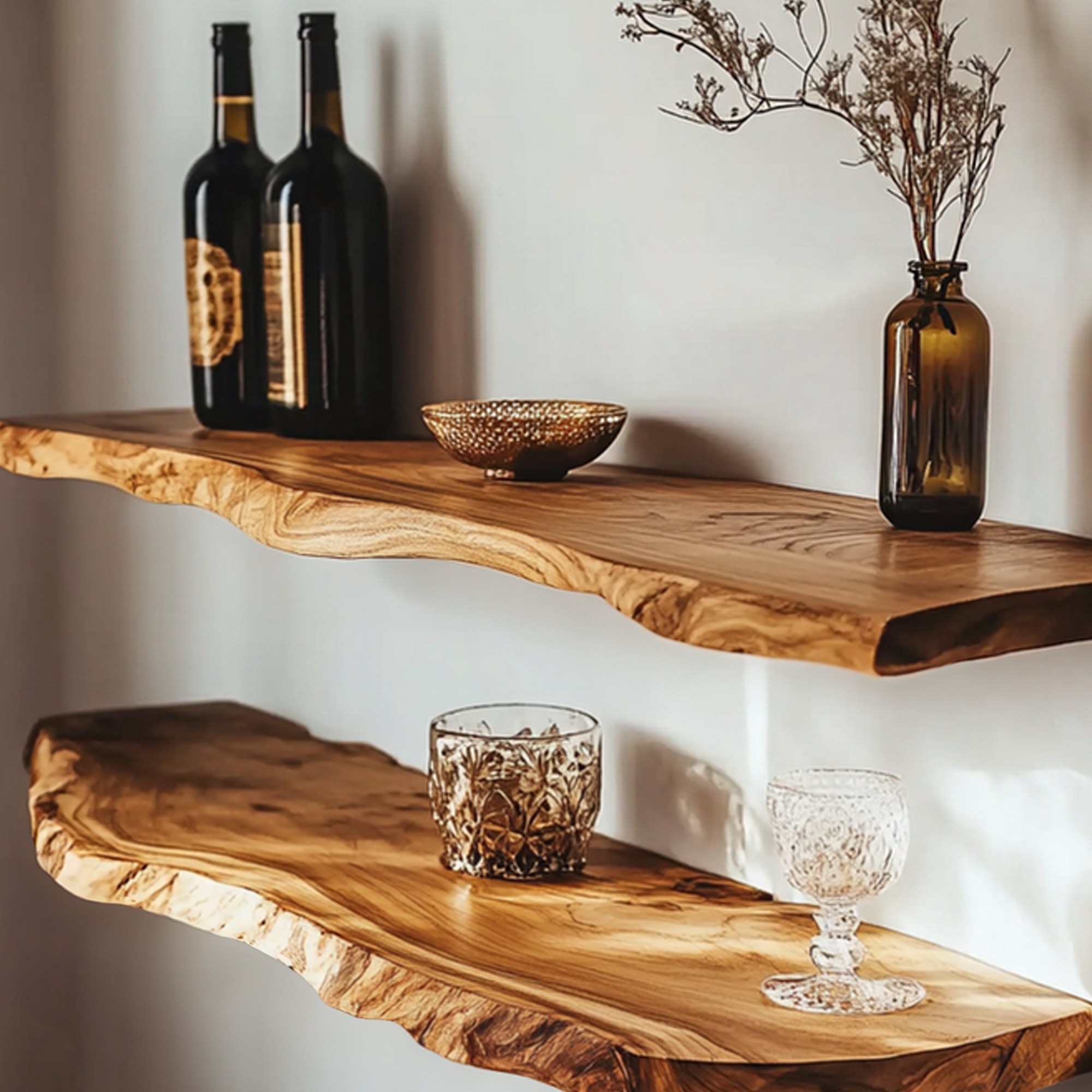 Custom Floating Shelves Solid Wood Decor Home Gift SINLFL058