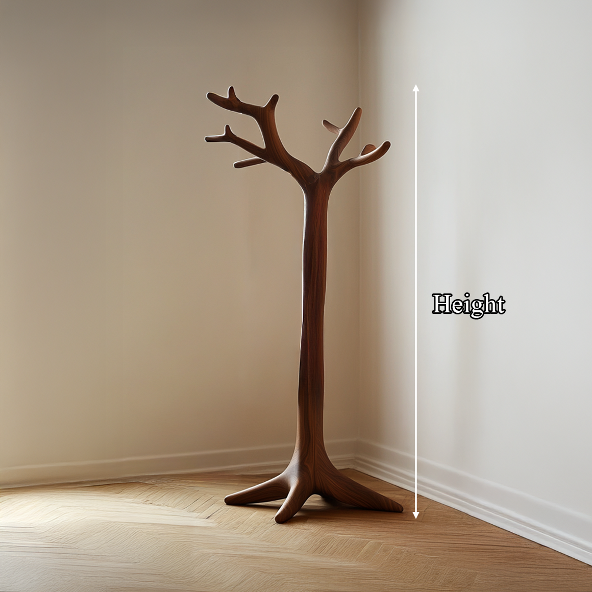 Rustic Organic Coat Rack Christmas Cozy Home Decor SINLSATCR077