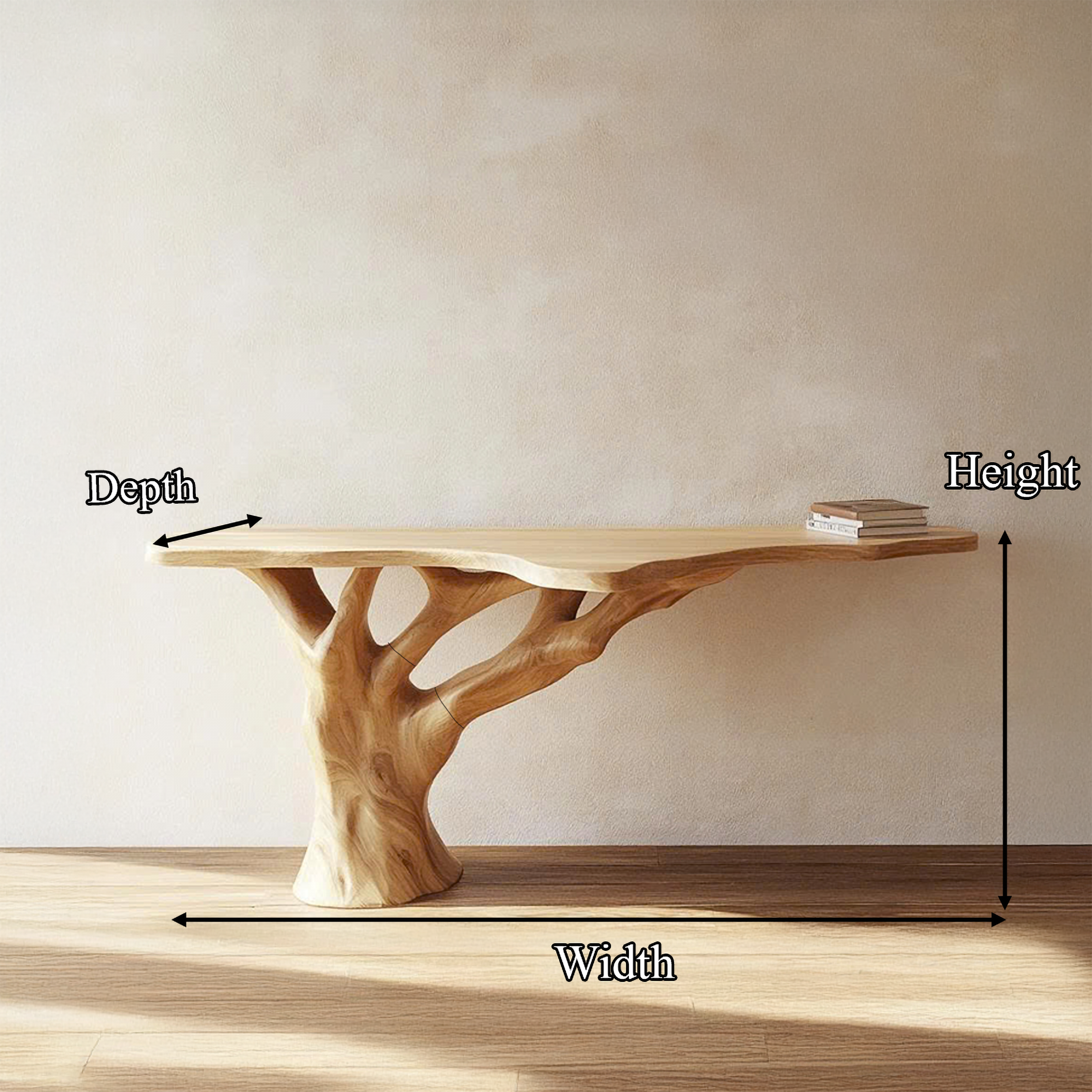 Mid Century Tree Console Table Home Entryway Decor SINLSACS390