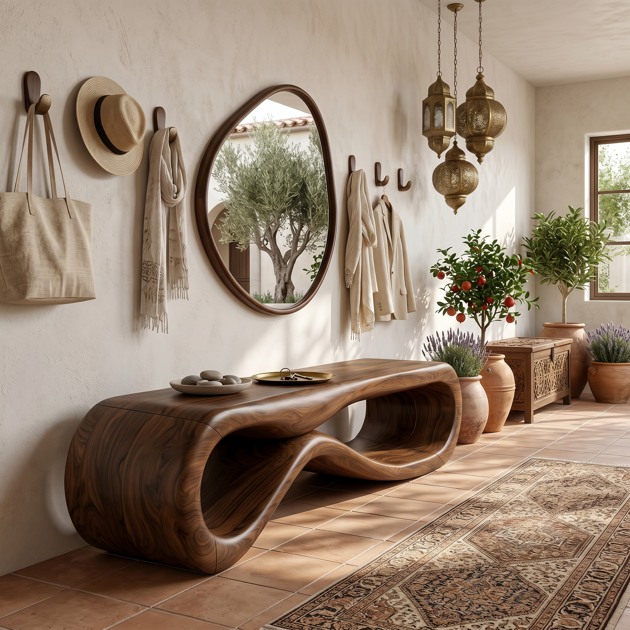 Organic Sculptural Bench Coastal Residence SILDTTRBEN067
