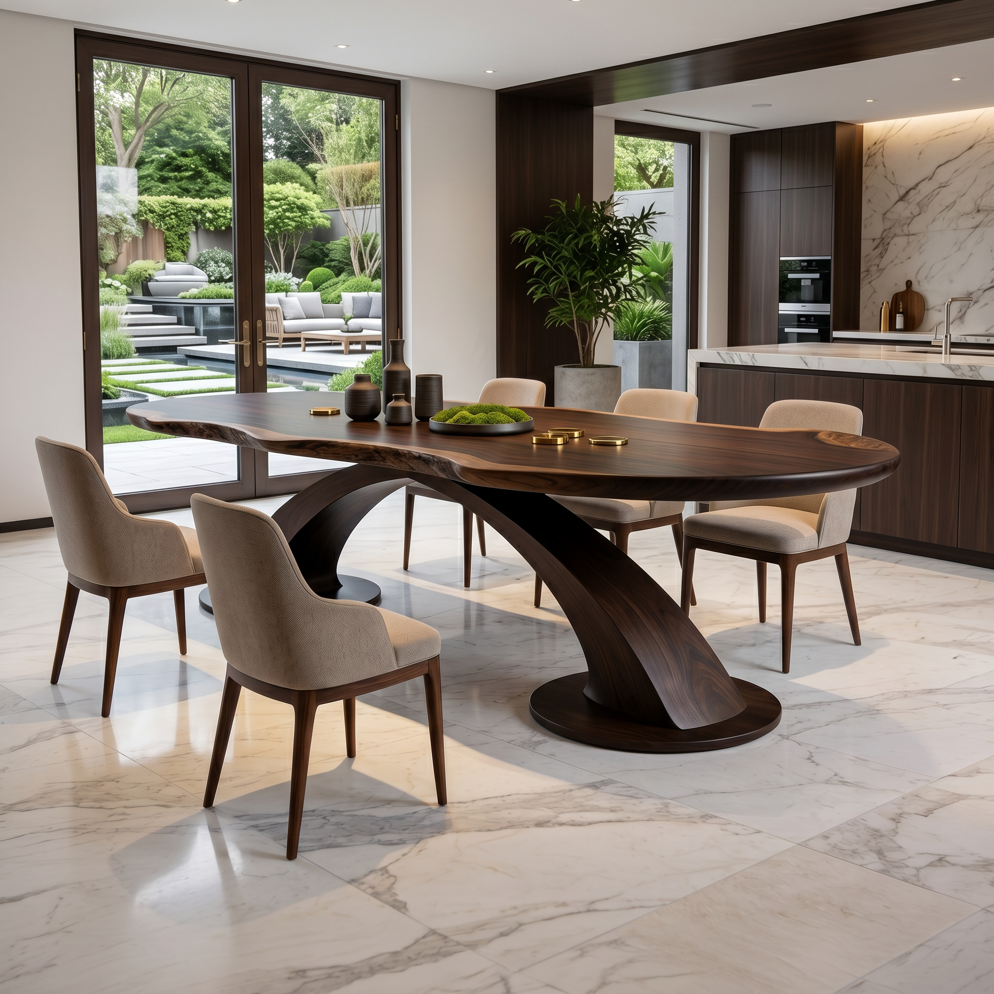 Organic Statement Table For Luxury Dining Room SILDTTRDN067
