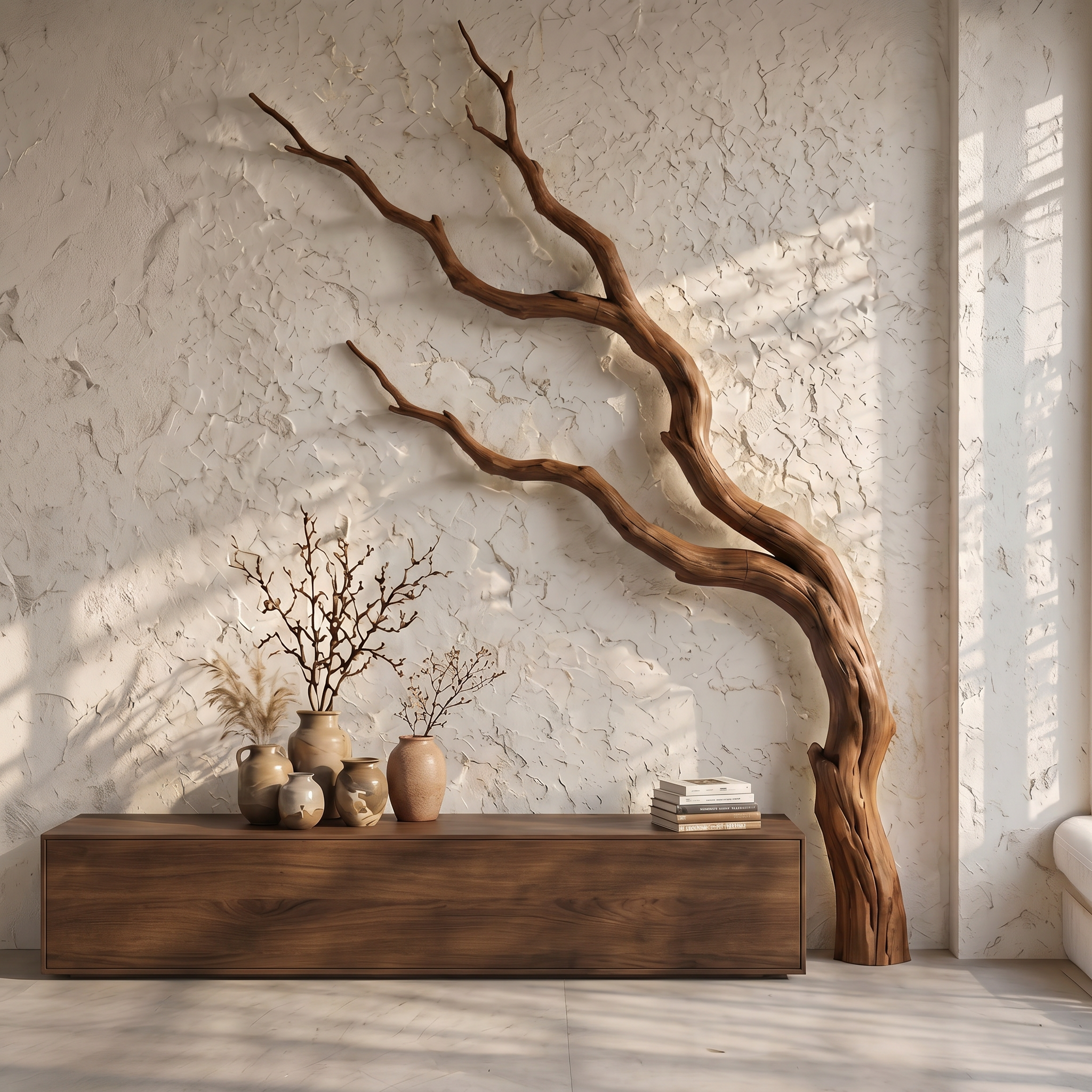 Contemporary Wall Decor Sculptural Branch Design For Living Room SINLSAWD131