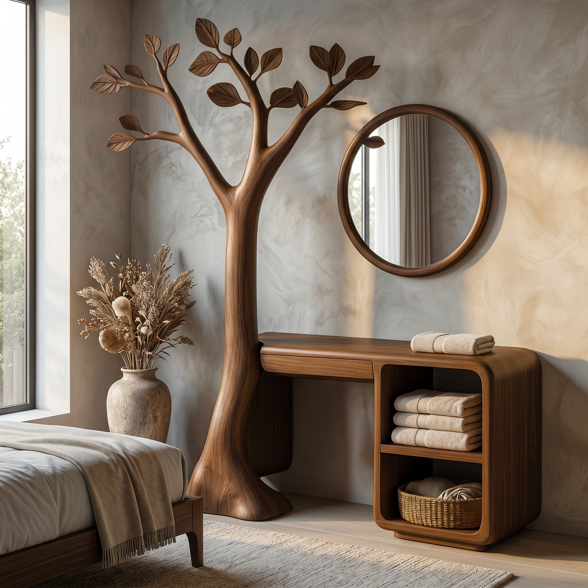 Contemporary Corner Makeup Vanity Bedroom Or Walk In Closet SINLSABDT082