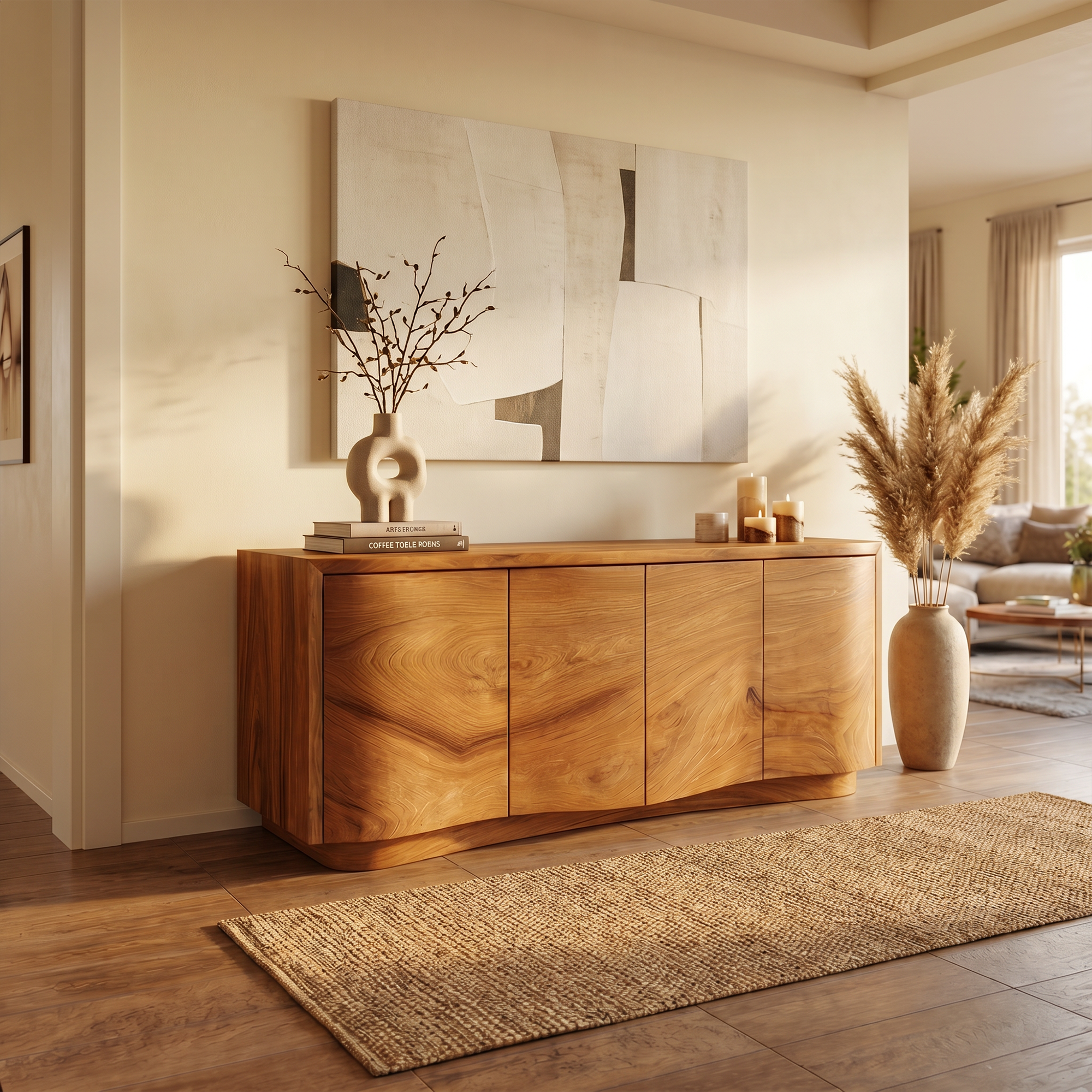 Rustic Luxury Sideboard Cabinet Living Room Interior Decor SINLKISC323