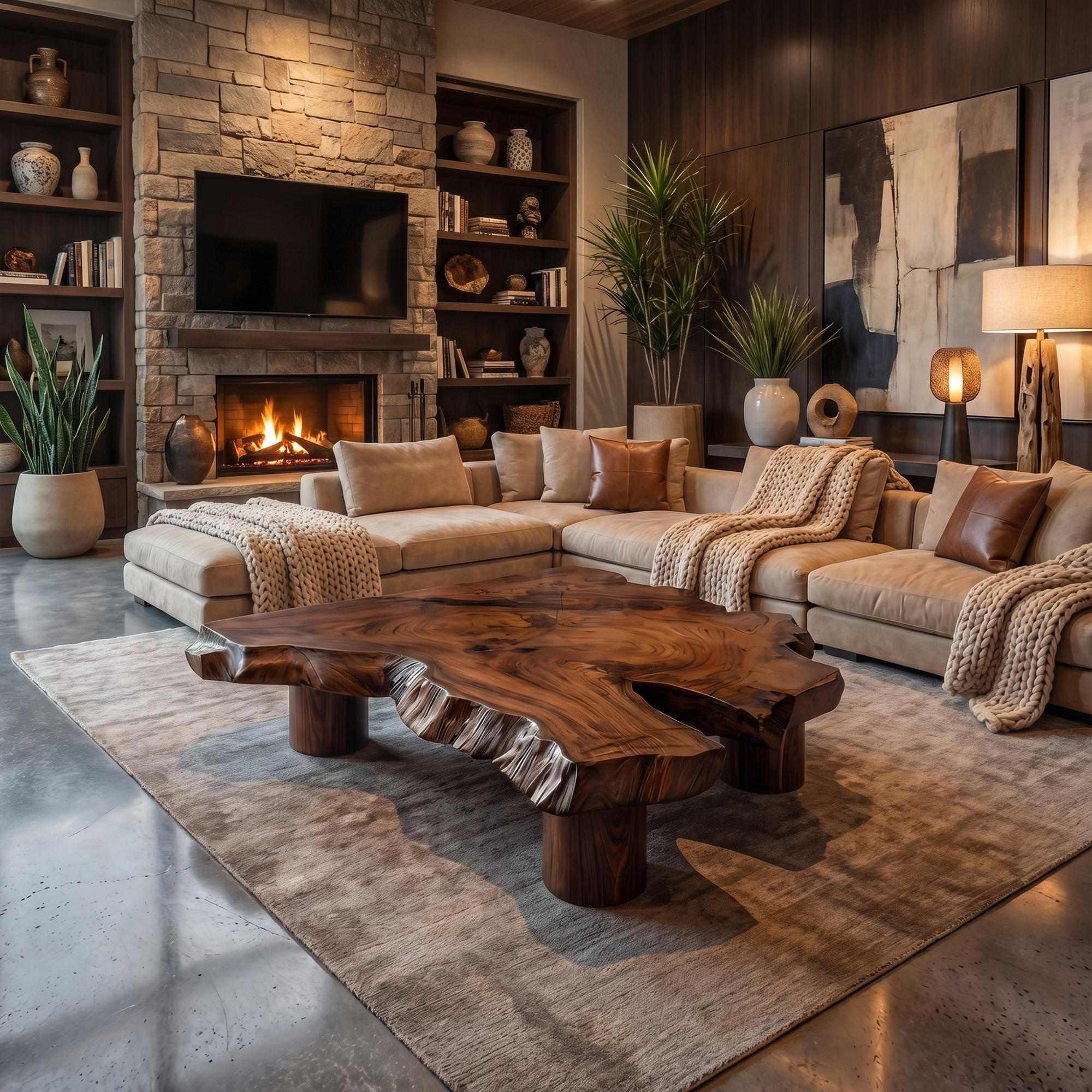 Rustic Coffee Table Living Room Or Reading Room SINLKICF135