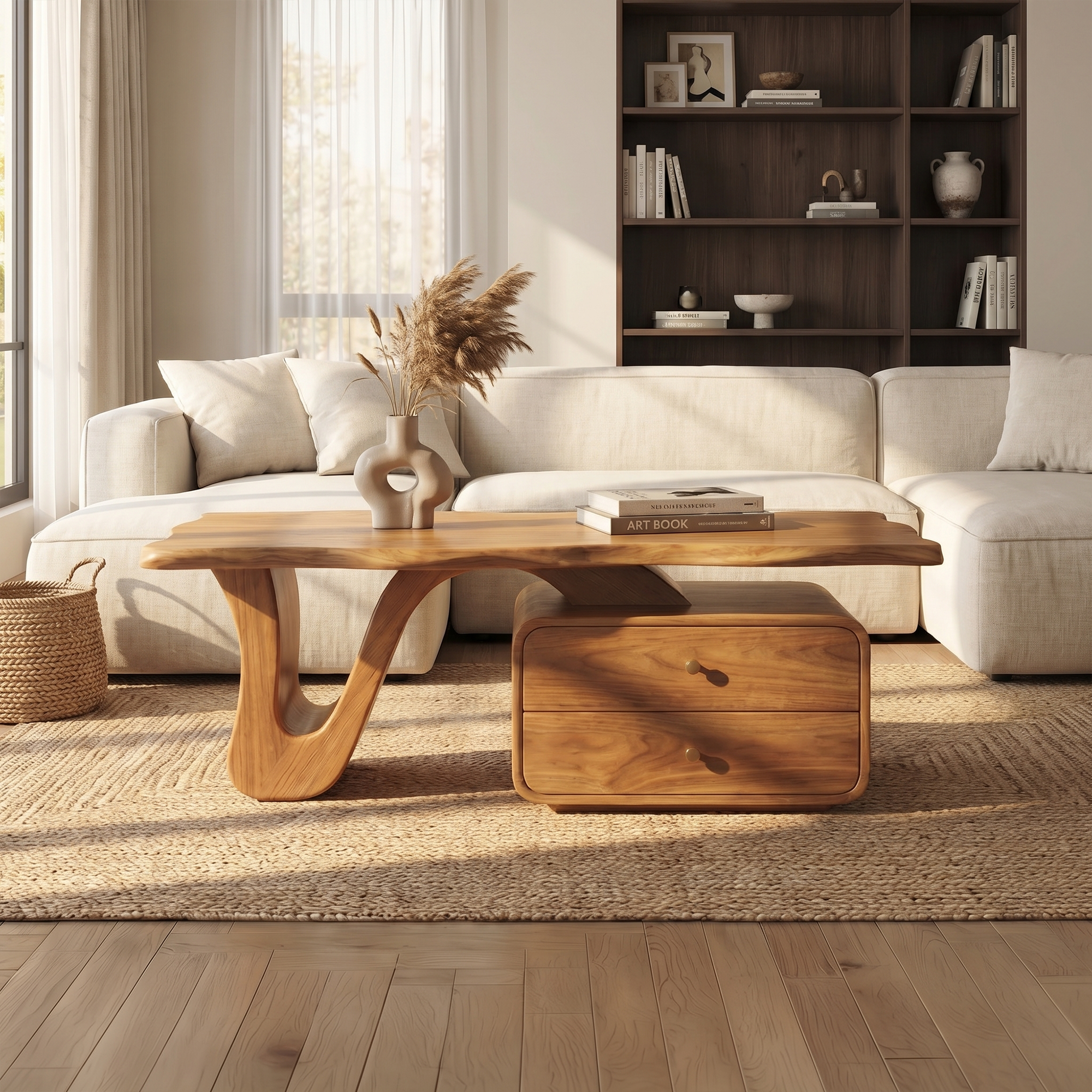 Modern Coffee Table With Storage For Living Room And Lounge SINLKICF358