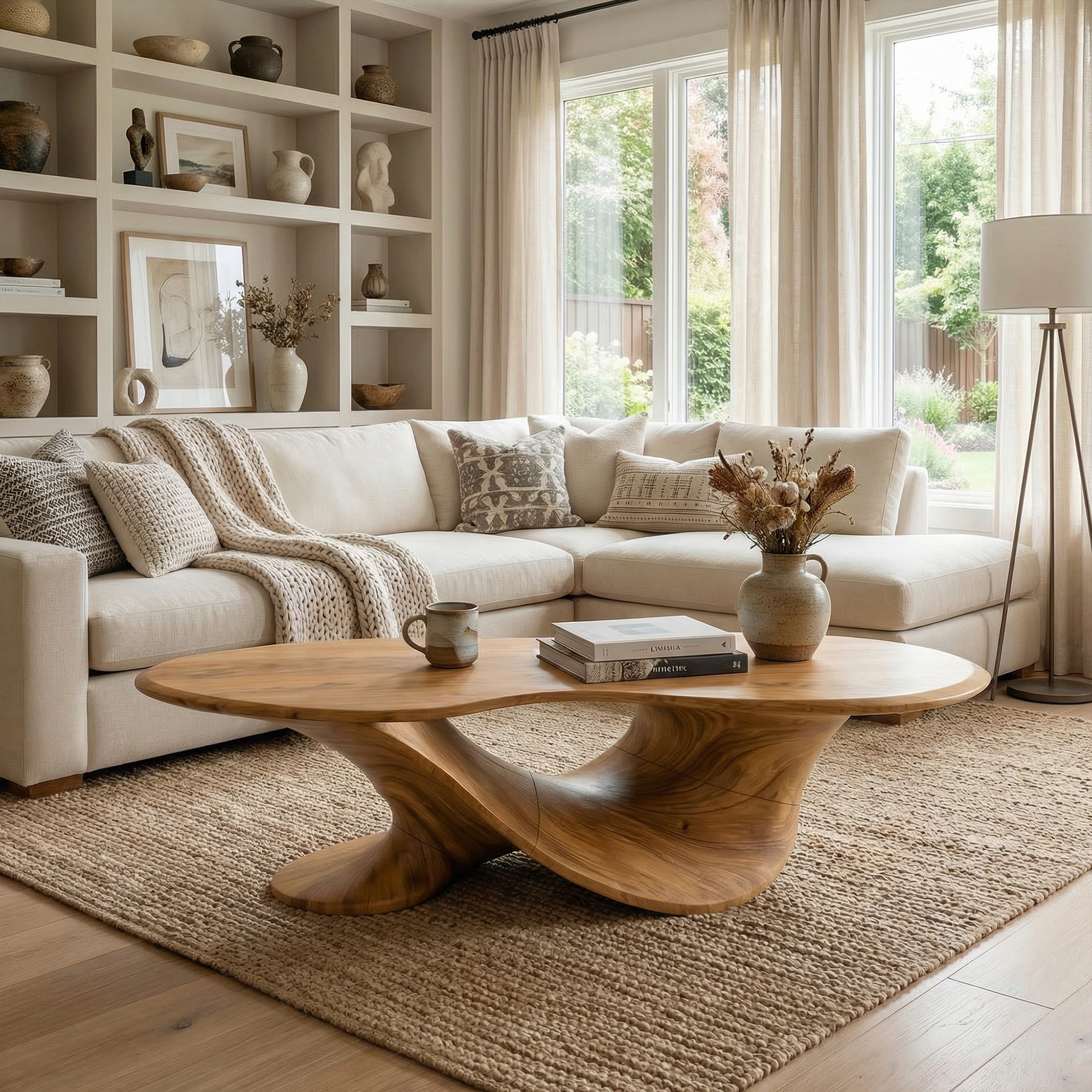Sculptural Oval Coffee Table For Living Room And Lounge SINLKICF359