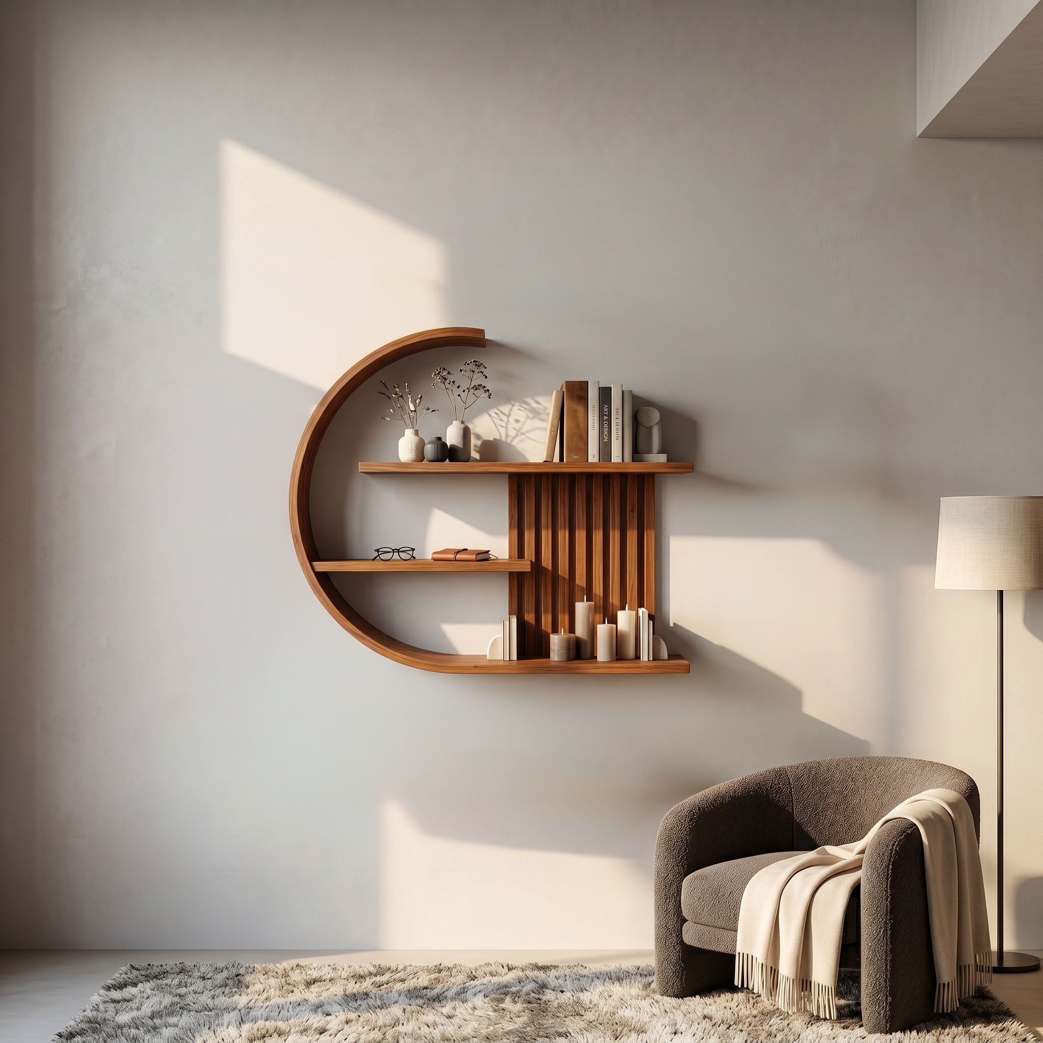Japandi Wall Decor Shelf Living Room And Lounge SINLSAFL233