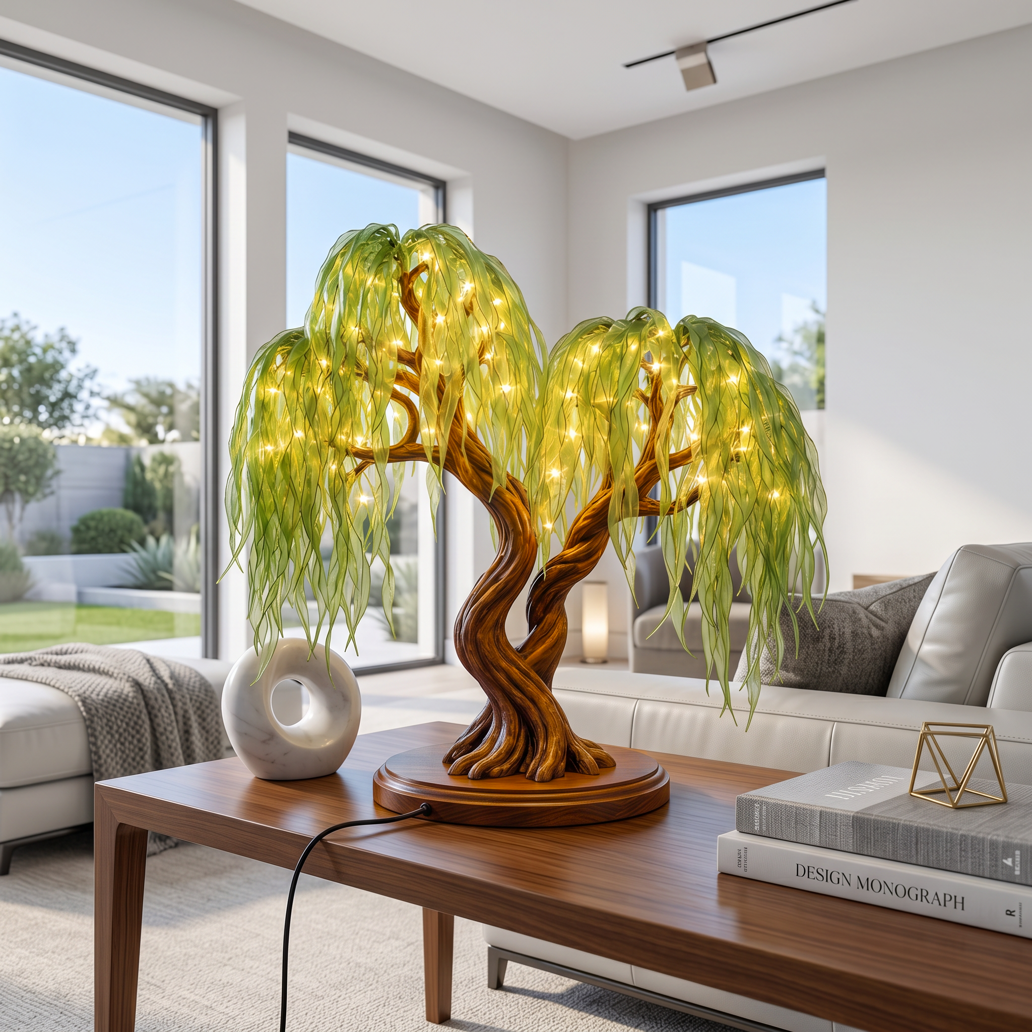 Rustic Willow Tree Lamp For Bedroom And Living Room SINLSATL016