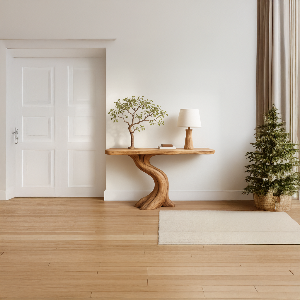 Rustic Tree Console Table Entryway Hall SINLSACS132