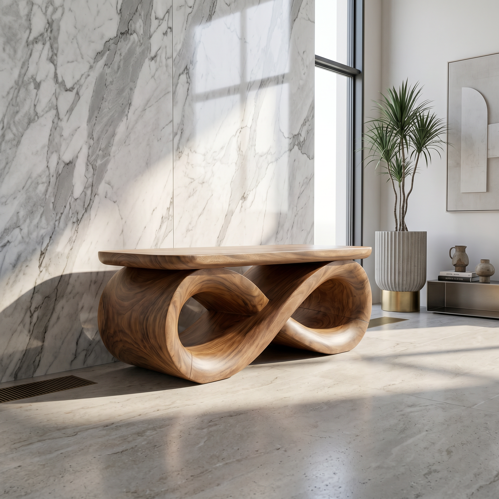 Organic Modern Dining Bench Luxury Home SILDTTRBEN060
