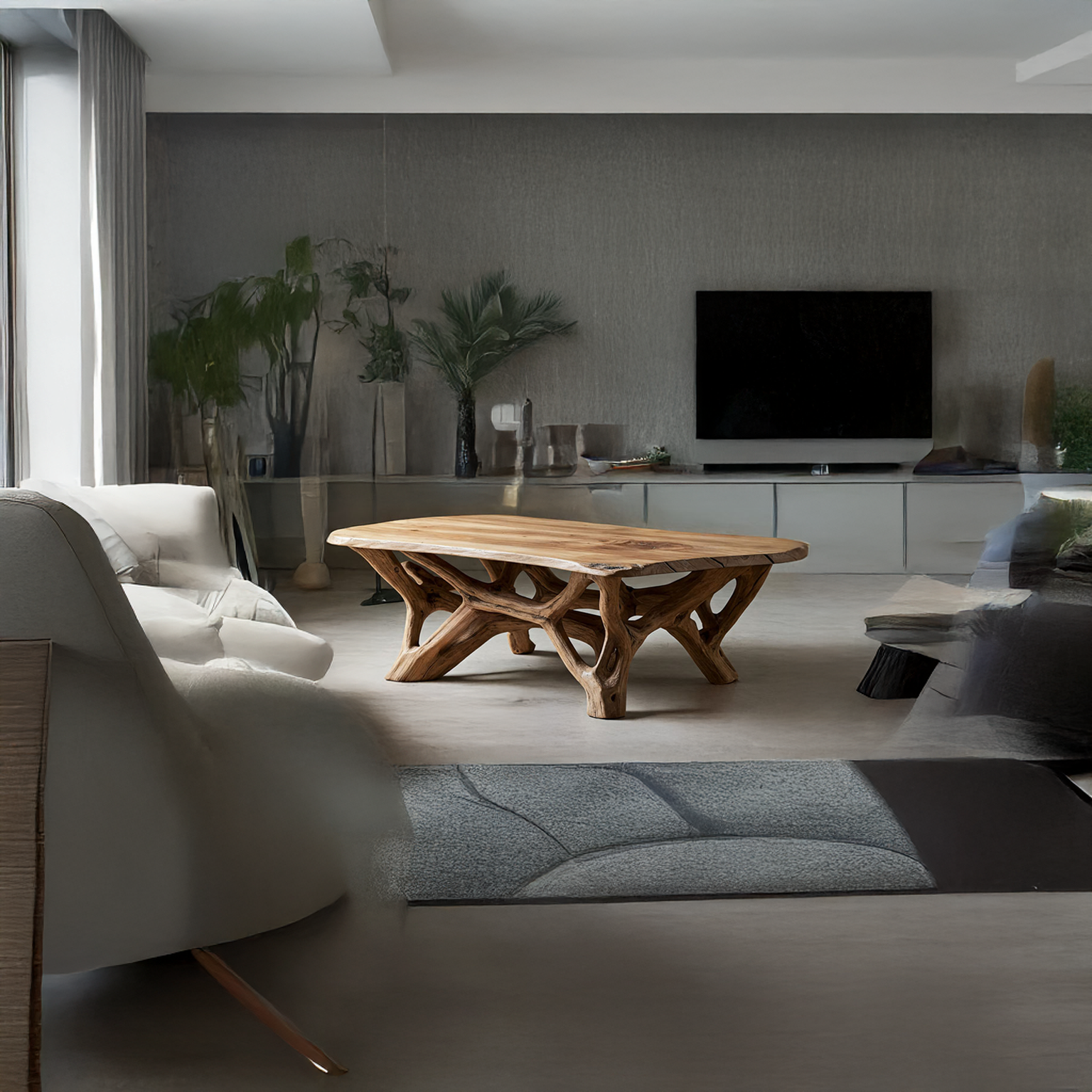 Coffee Table Solid Wood Scandinavian Minimalist Gift SINLSACF021