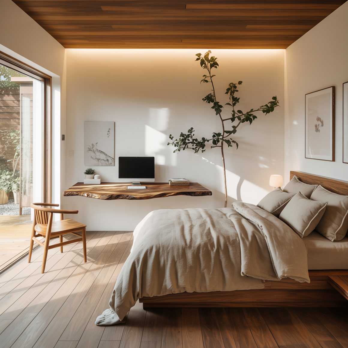 Rustic Floating Shelf Desk Area Living Room Or Office SINLSAFL344