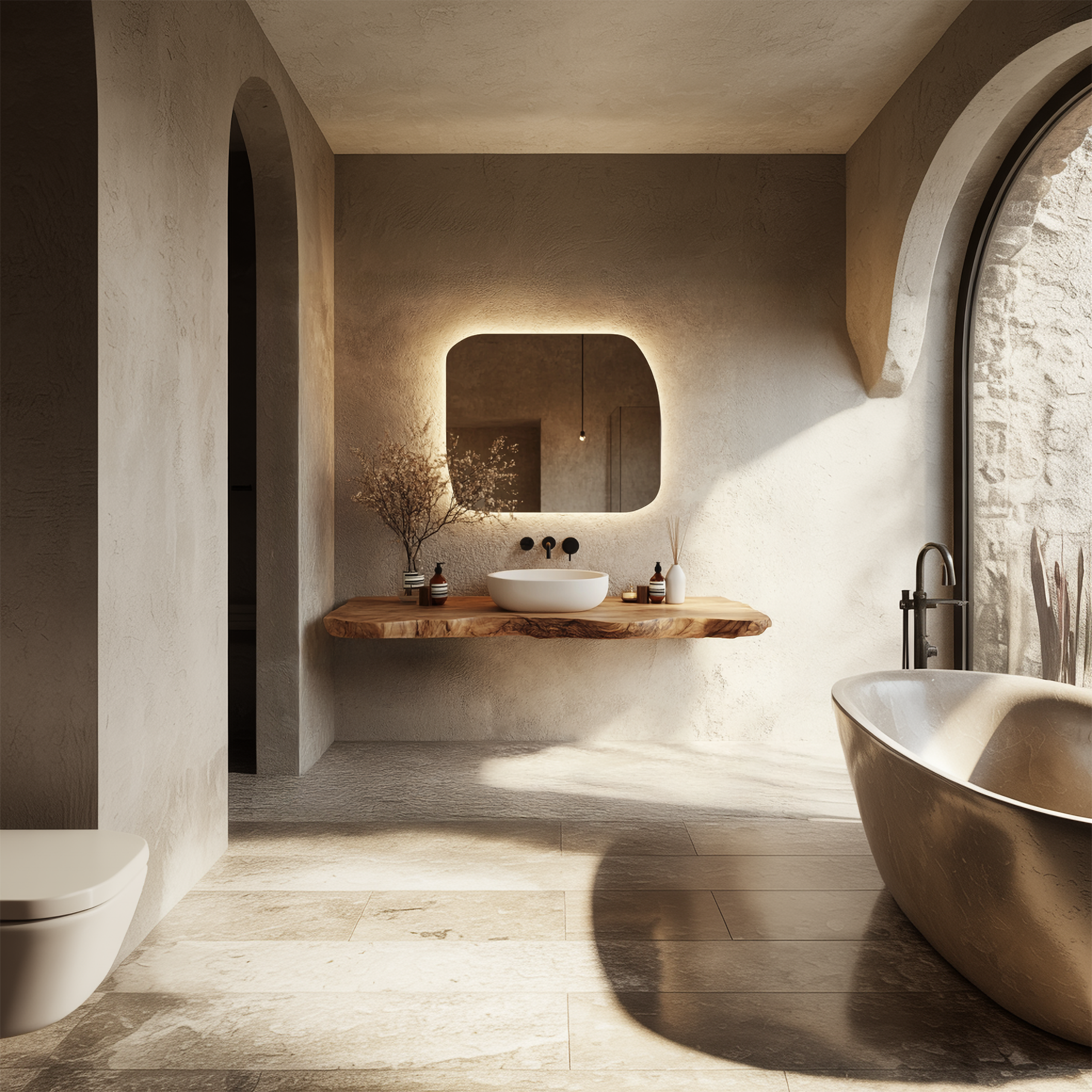 Bathroom Vanity Wall Floating Console Live Edge Shelf SINLSABRV264