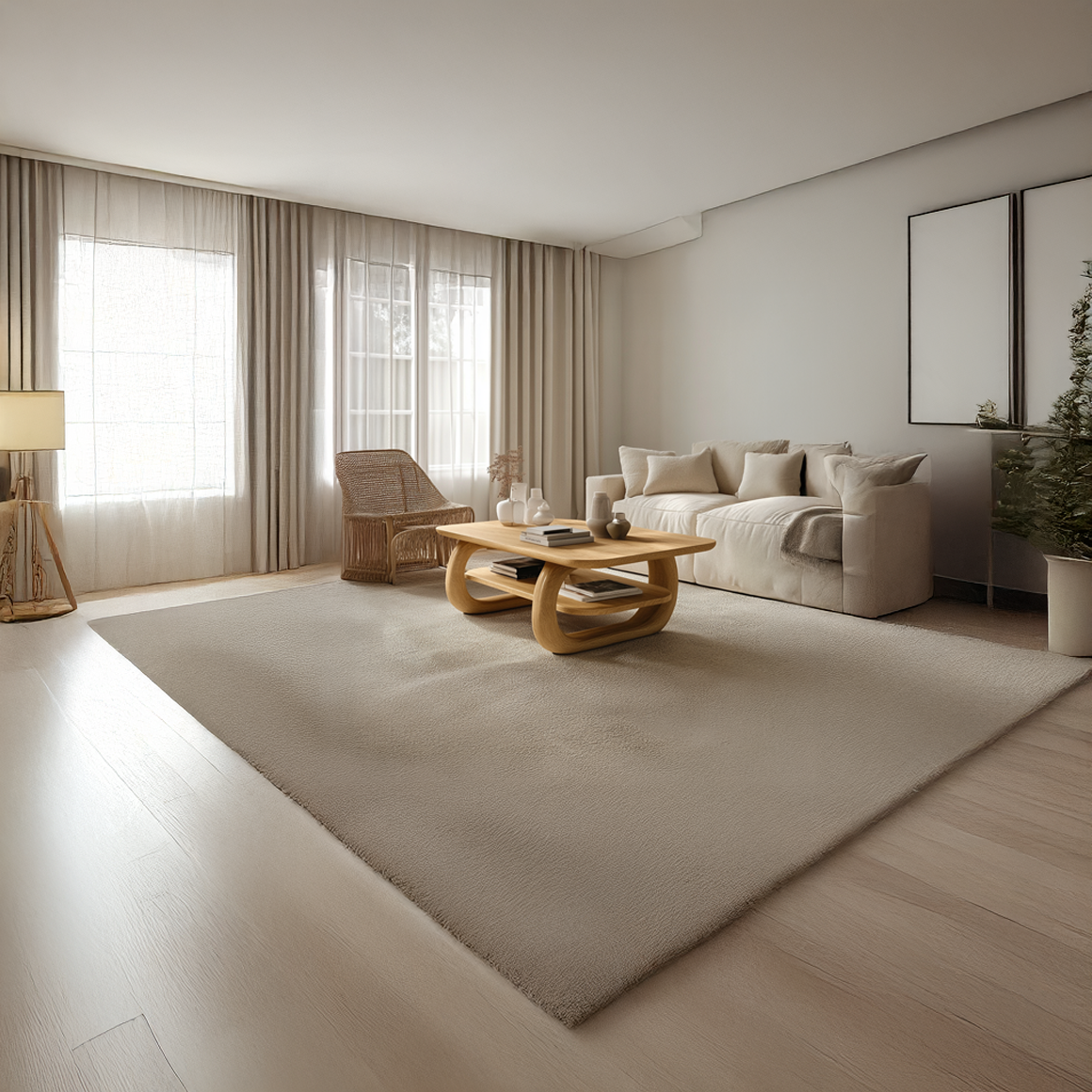 Scandinavian Curved Coffee Table Living Room Sitting Room SINLSACF238