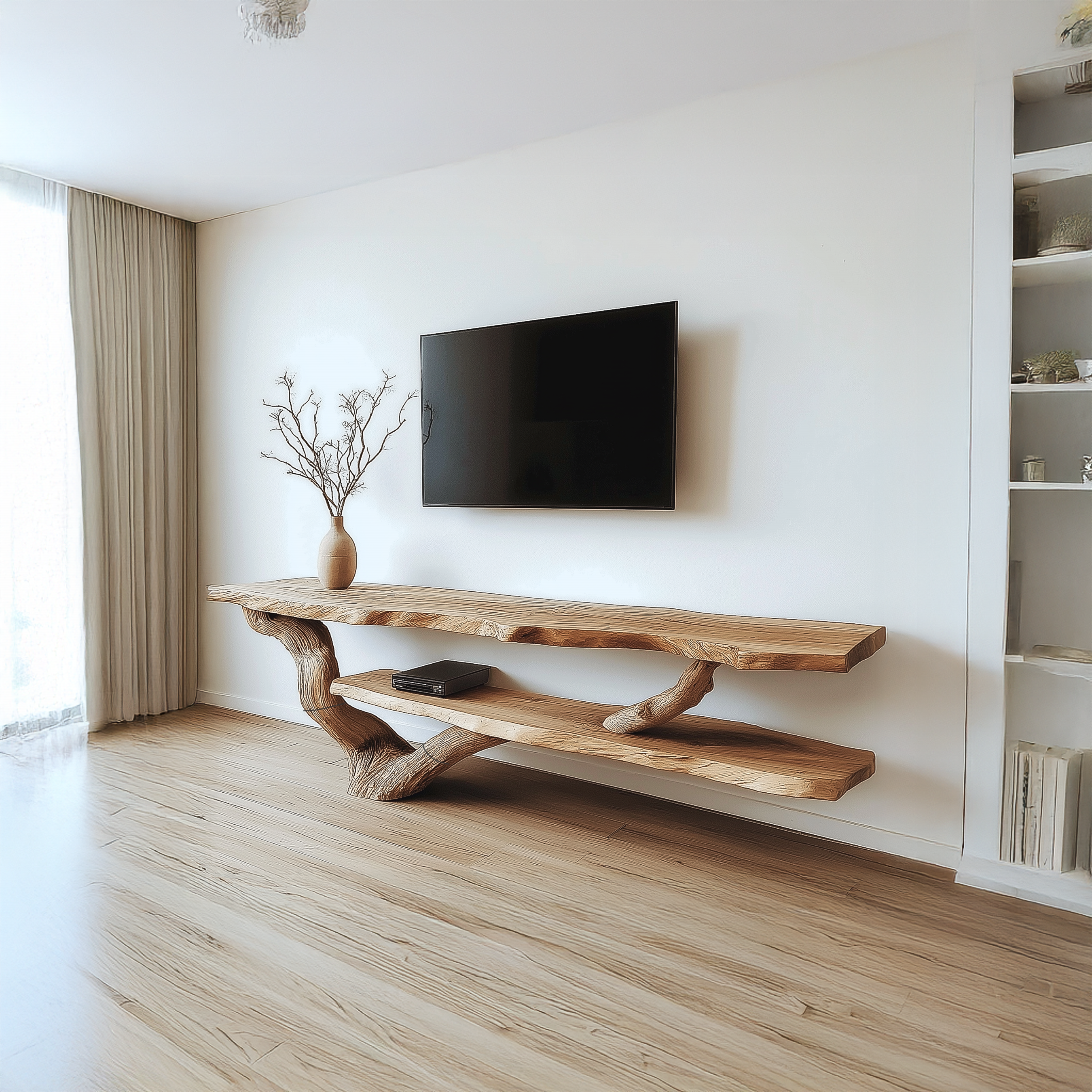 Rustic Live Edge Console Table Living Entryway SINLSATB186