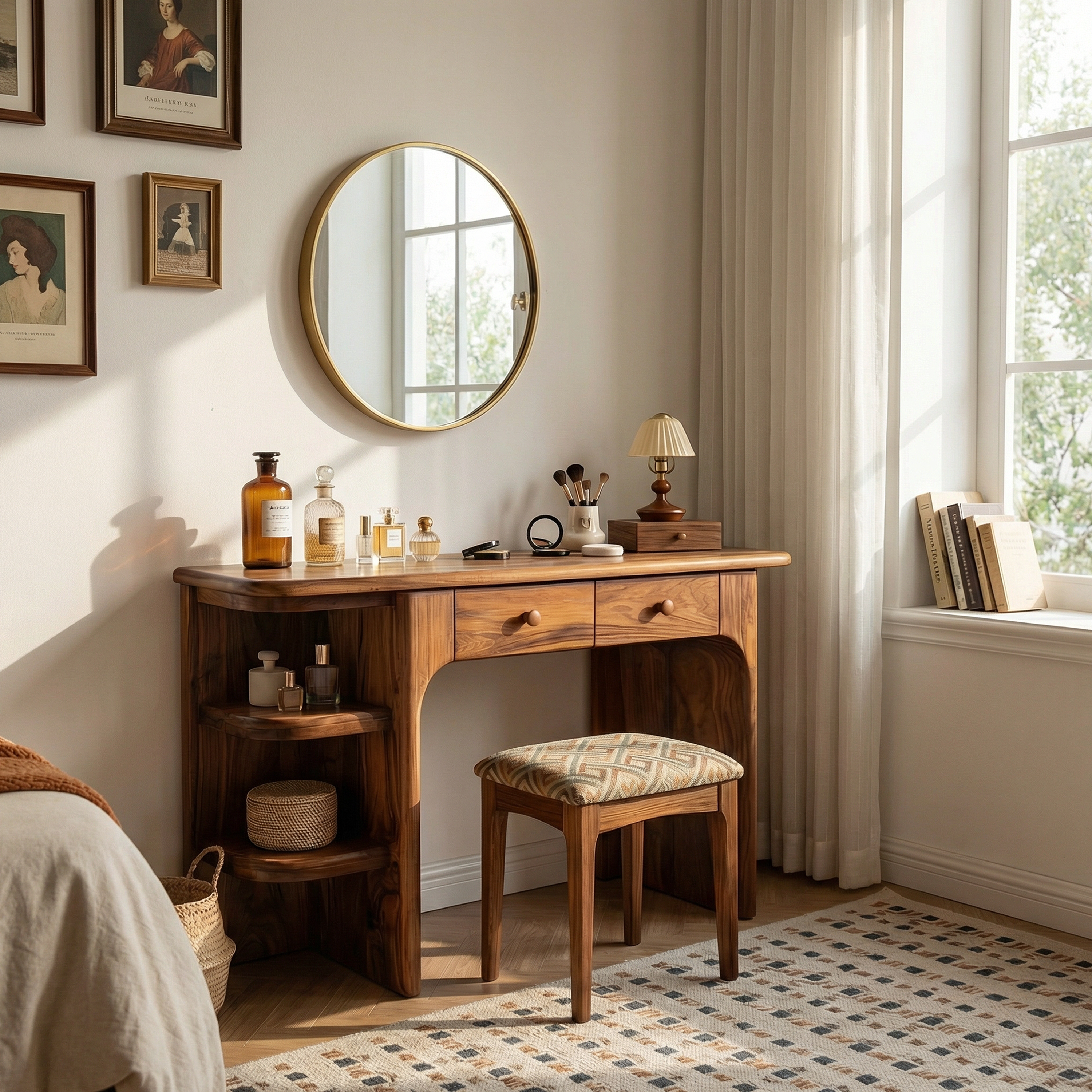 Rustic Dressing Table Personal Beauty Space Makeup Area SILDTTRMV007