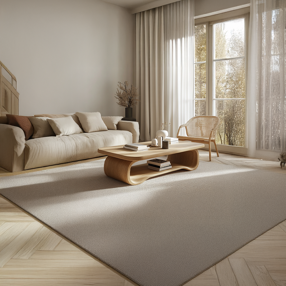 Scandinavian Curved Coffee Table Living Room Or Lounge Room SINLSACF224