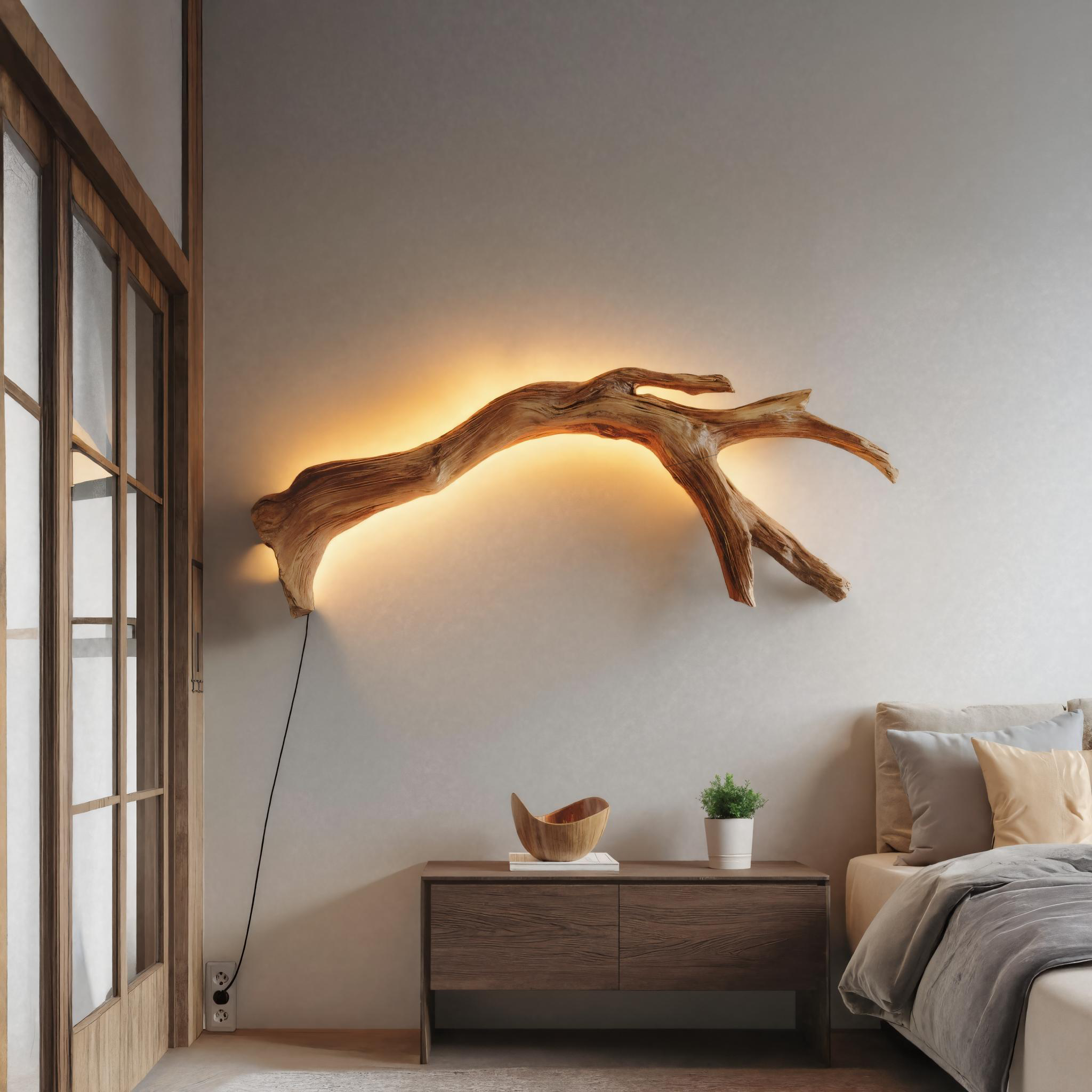 Modern Organic Branch LED Wall Lamp For Bedroom SITHTTLAM027