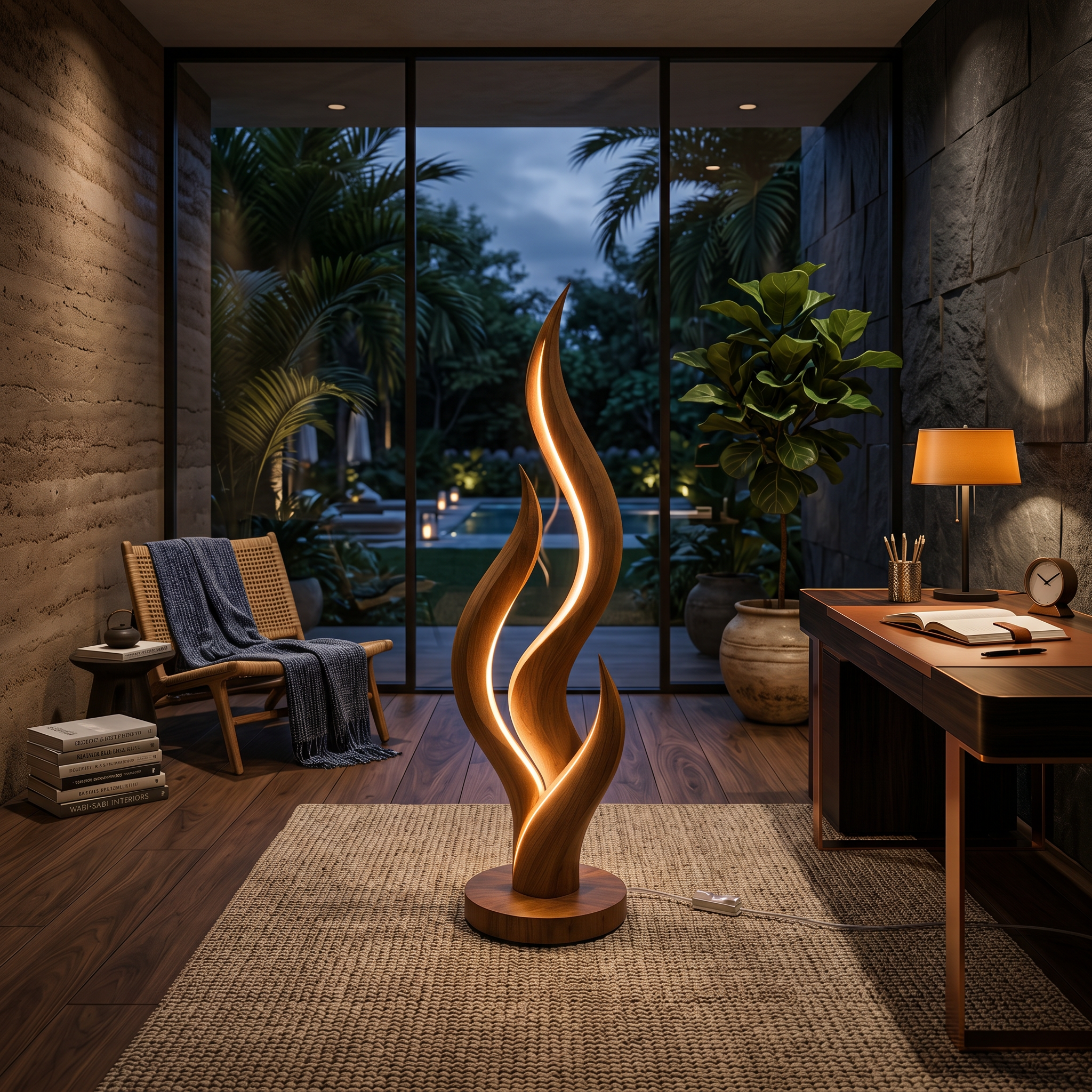 Modern Flow Curve Lamp For Bedroom Corner SILDTTNLAM039