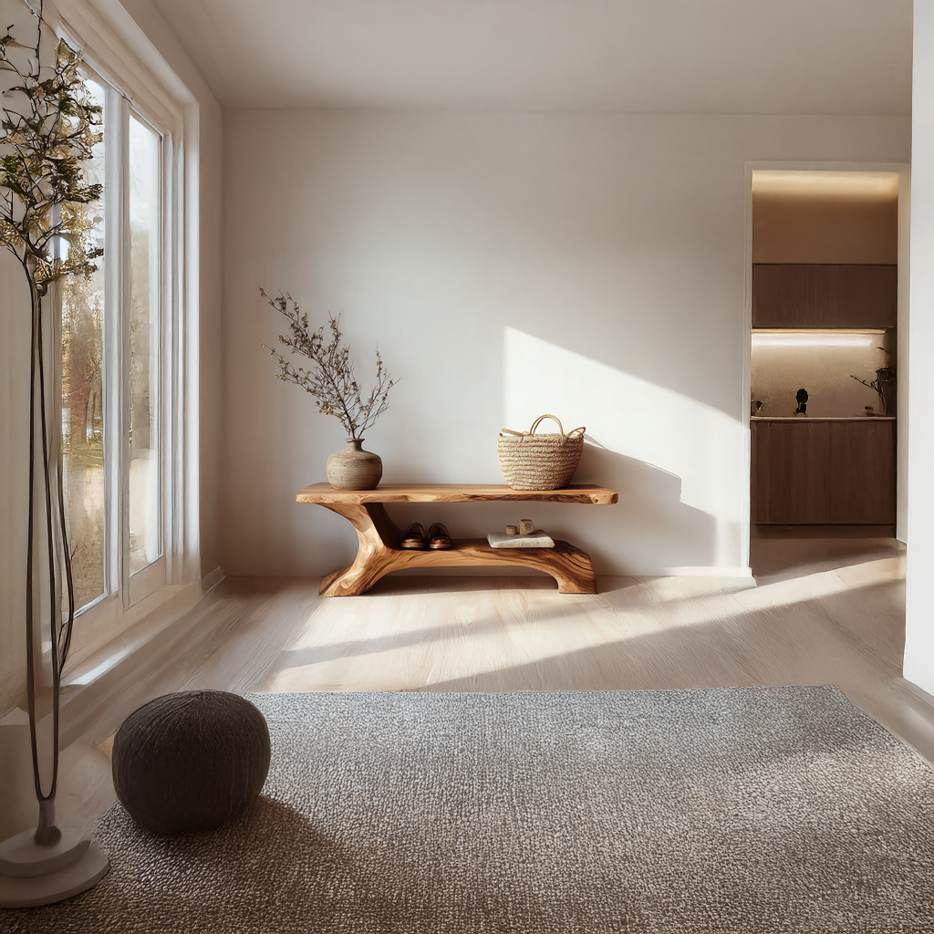 Rustic Shoe Bench Hallway Living Room Entryway SINLSASB034