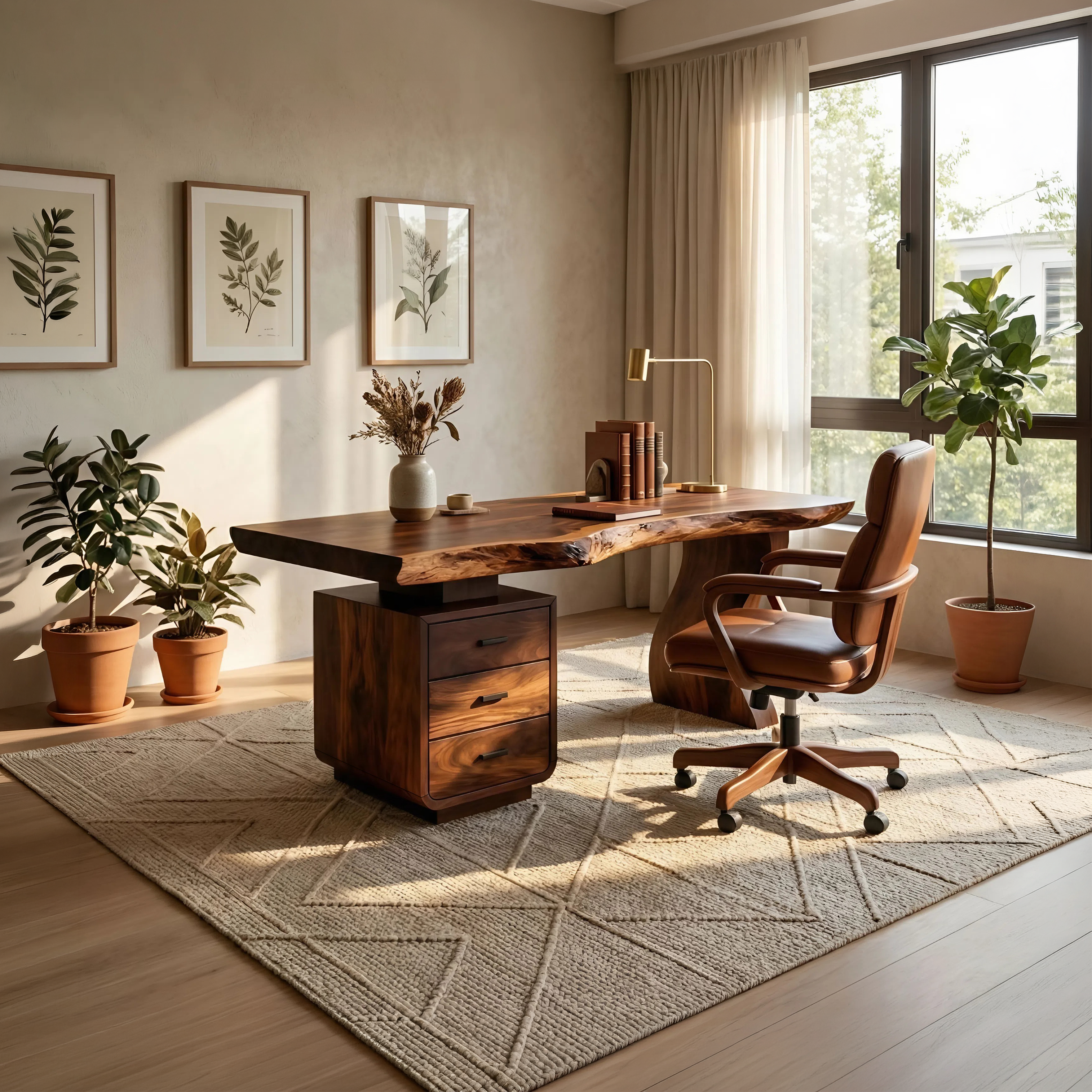Contemporary Home Office Desk For Artistic Living Room SILDTTNDE029