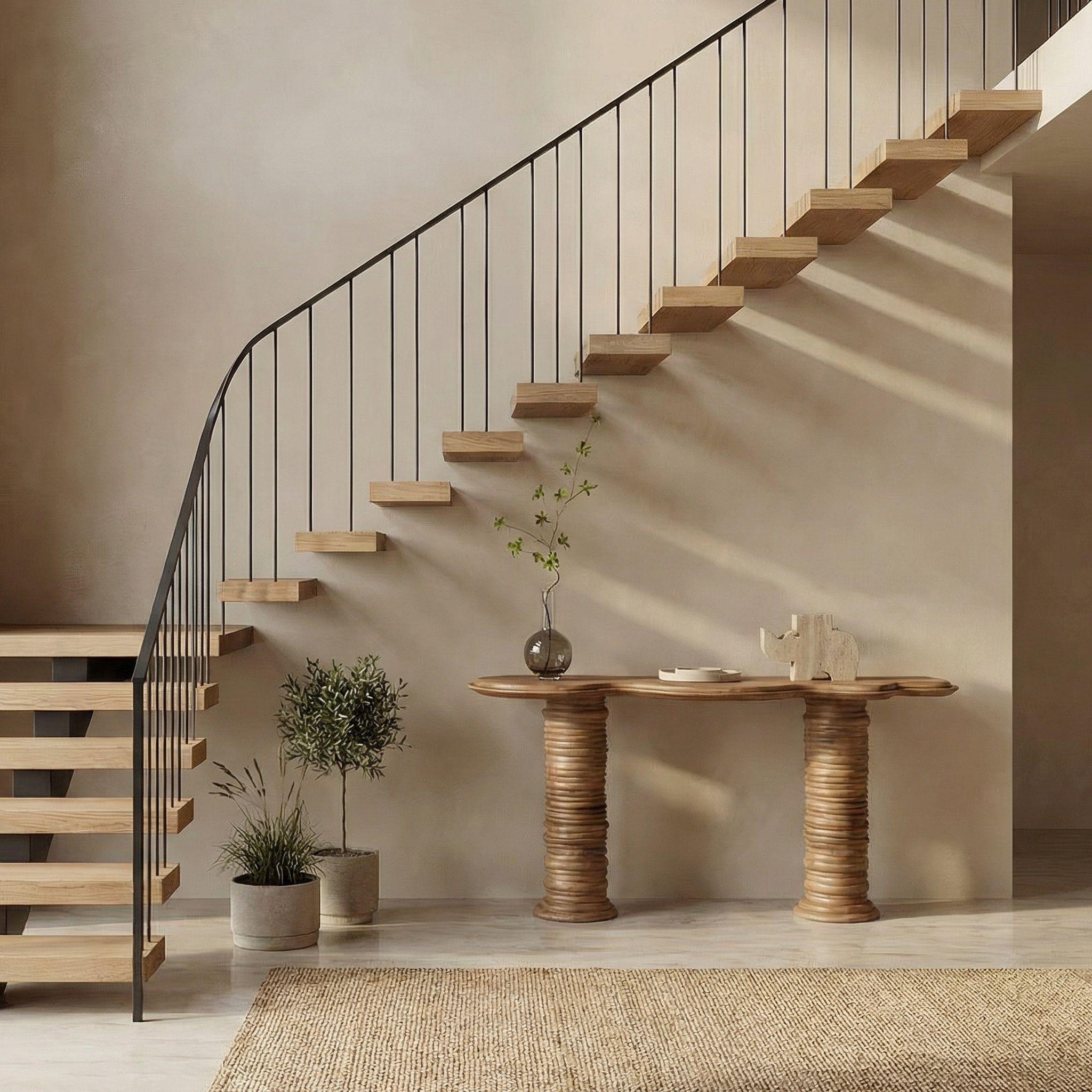 Rustic Console Table Solid Wood Entryway Living Room Hallway SINLSACS524