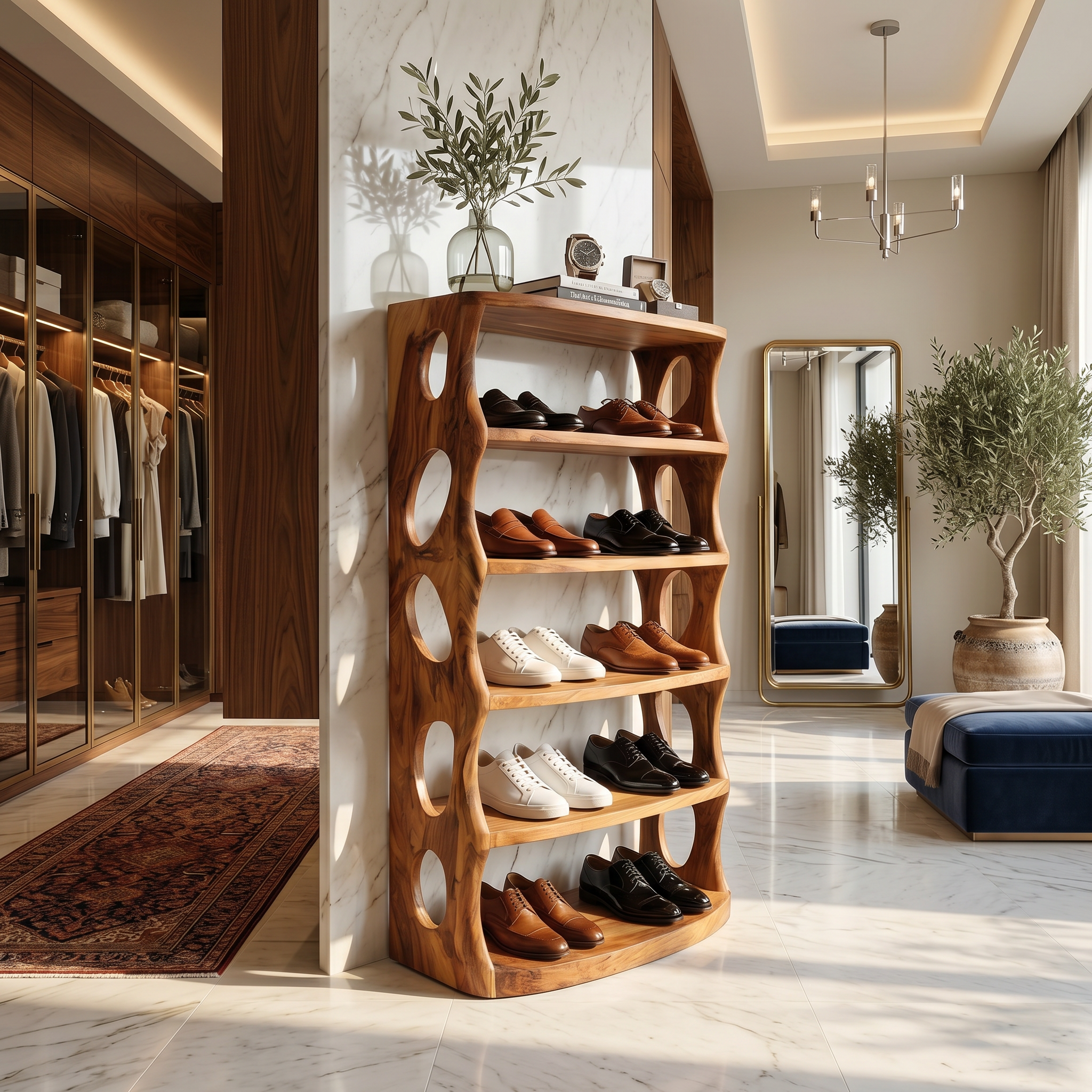 Minimalist Vertical Shoe Rack For Entryway Storage Corner Display SILDTTRSHB019