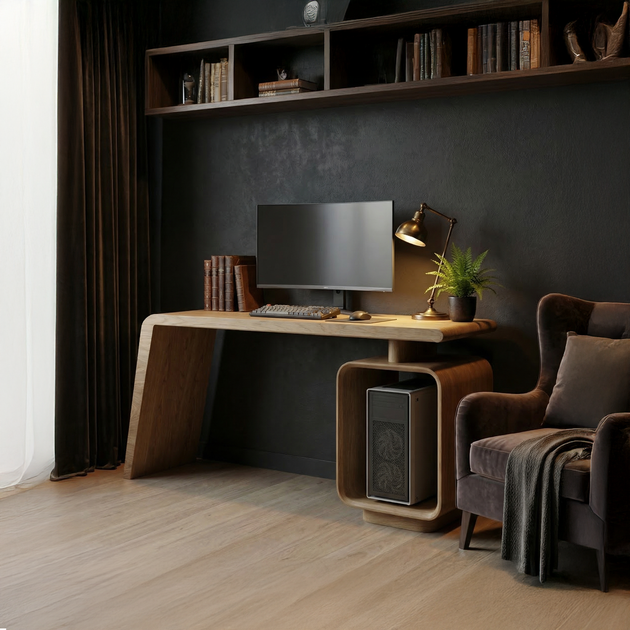 Modern Work Desk For Home Office And Study Room SINLSADK095