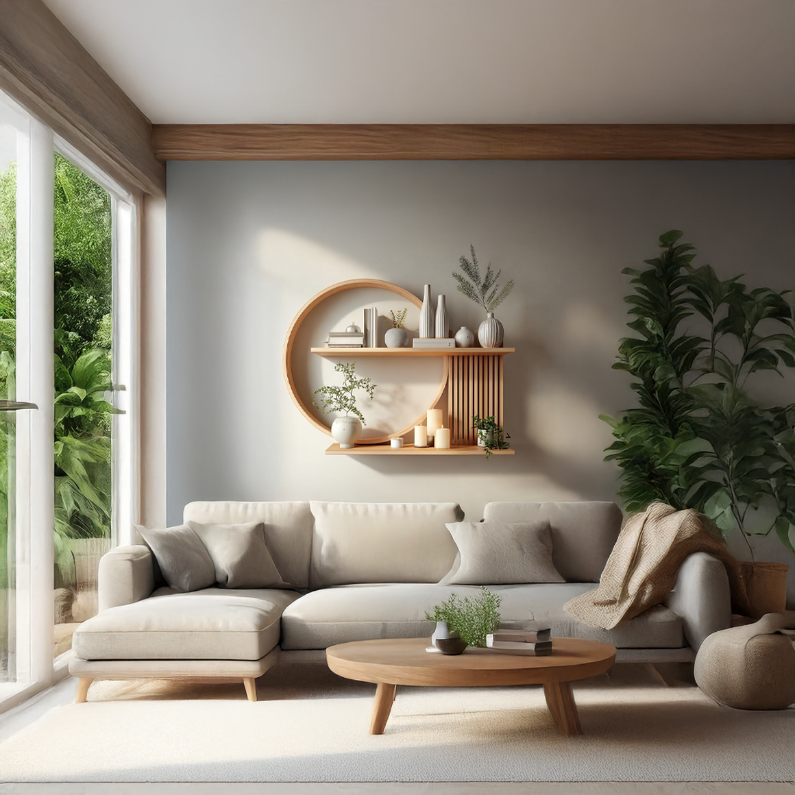 Japandi Wall Decor Shelf Living Room And Lounge SINLSAFL233