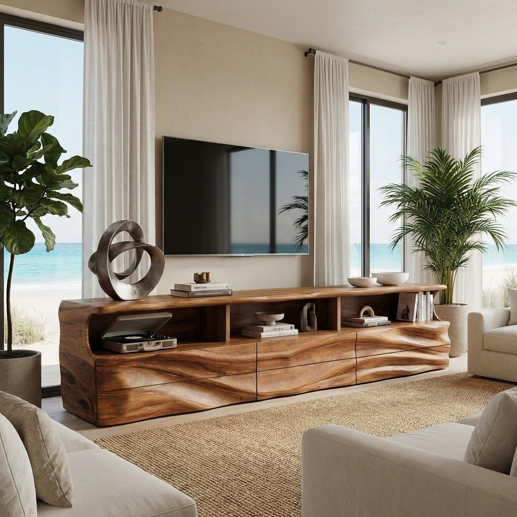 Modern Wooden TV Cabinet For Apartment Interior RTTHHNTVC102