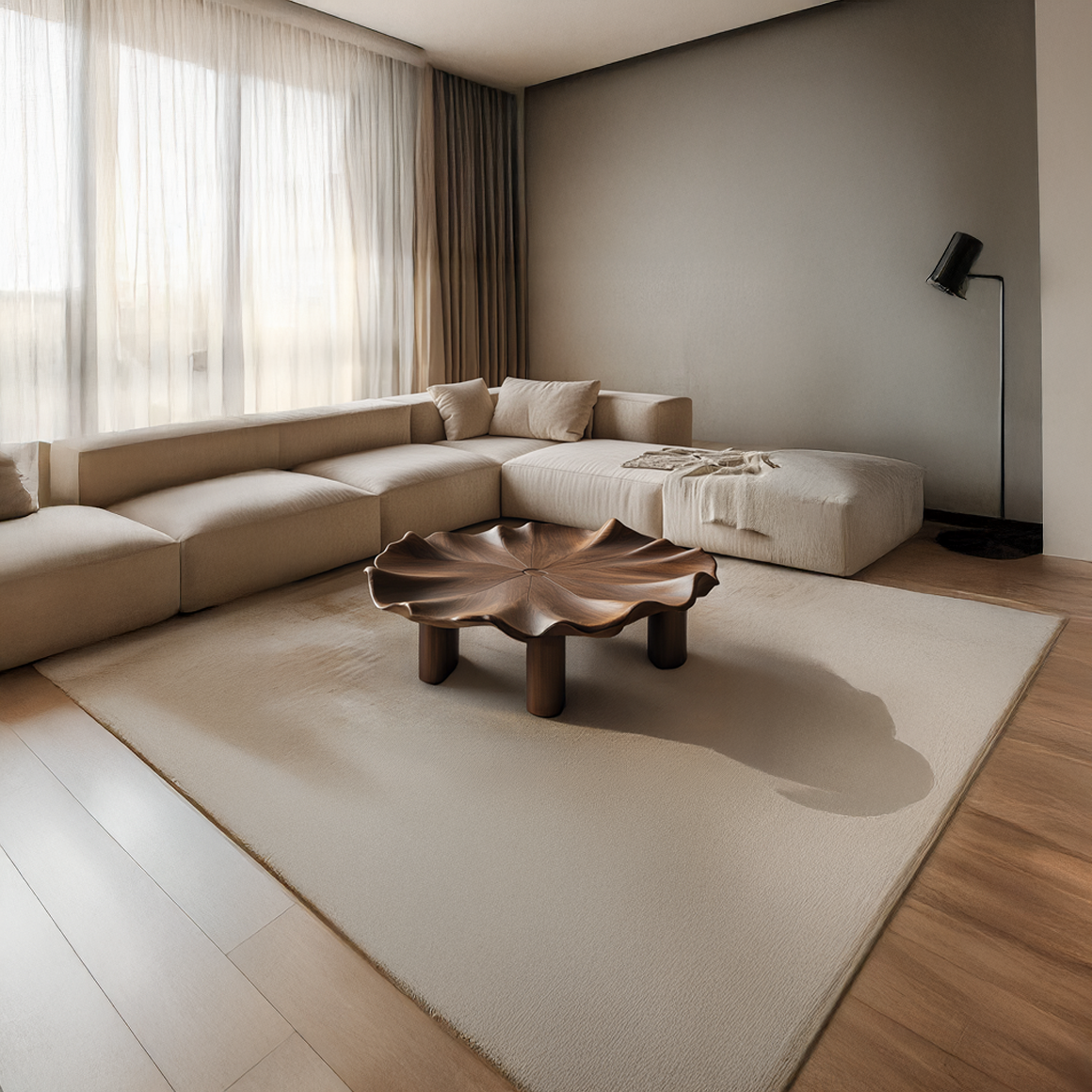 Organic Sculptural Flower Coffee Table Living Room SINLSACF193