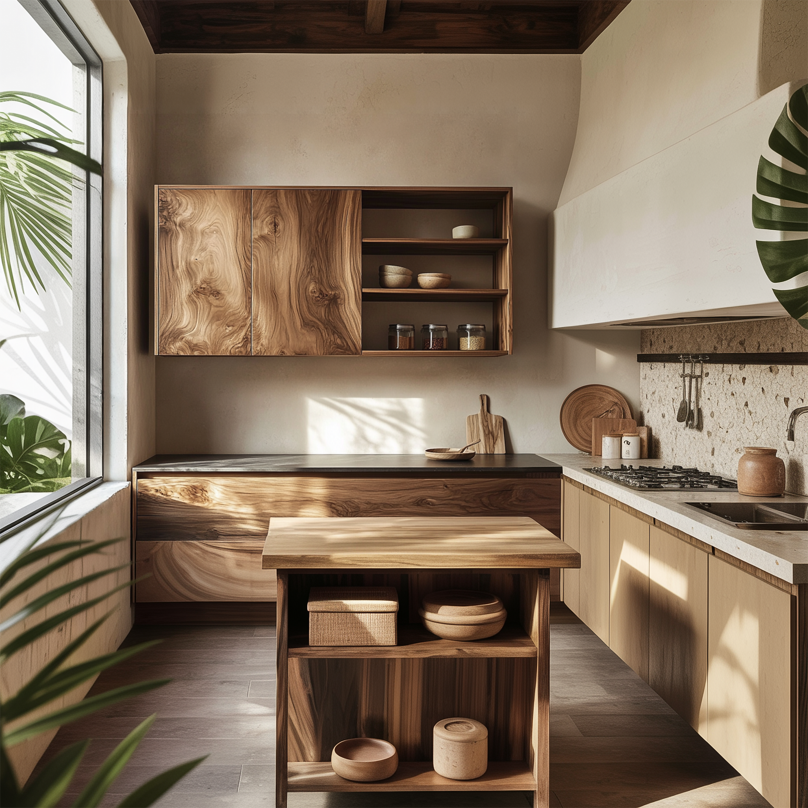 Mid Century Wall Mounted Display Storage For Kitchen SINLSAKC006