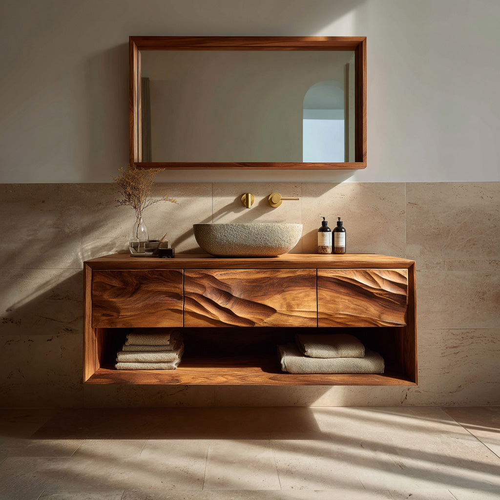 Modern Wooden Bathroom Vanity For Bathroom Storage RTTHHNBRV021