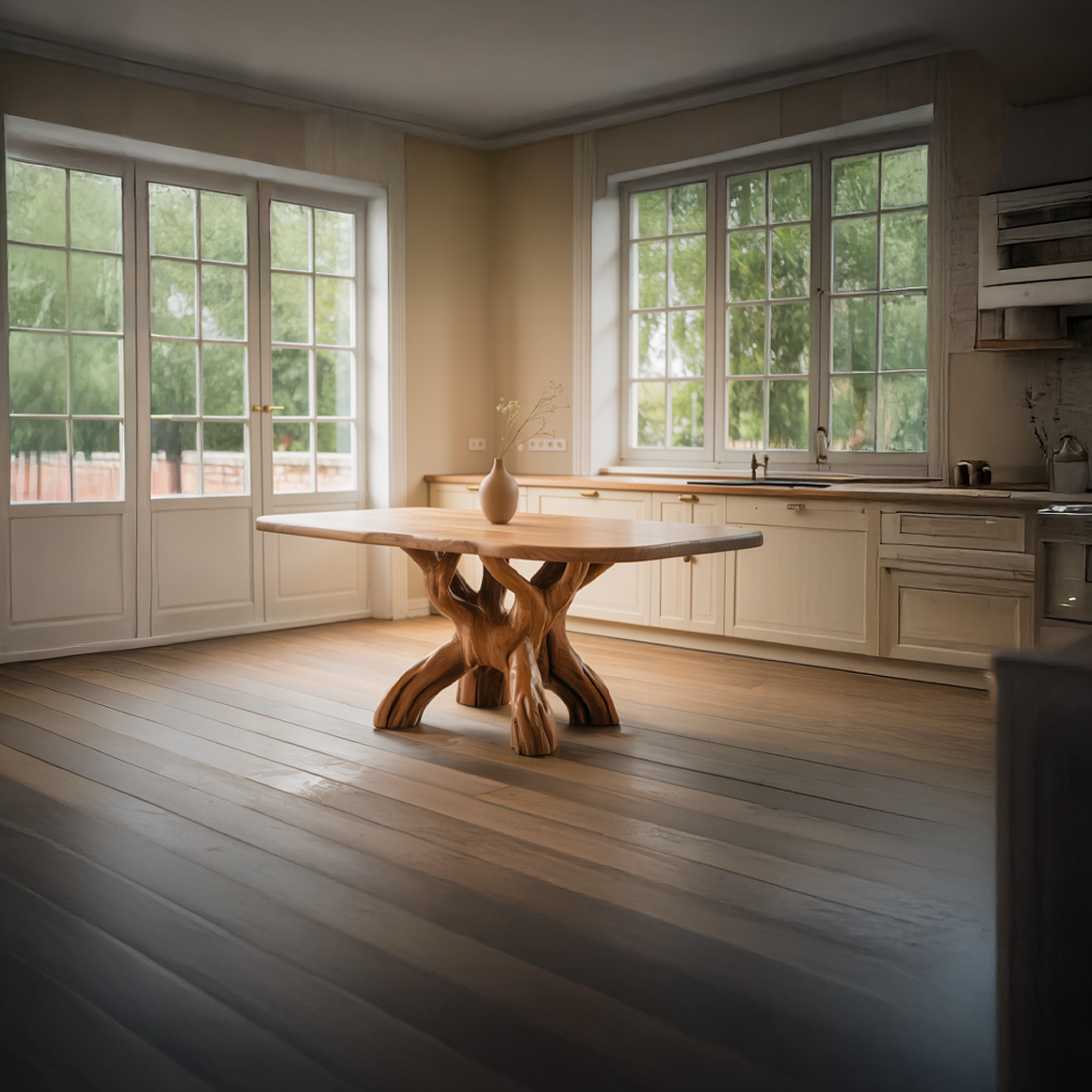 Rustic Organic Handmade Dining Table Dining Room Or Kitchen SINLSADT147