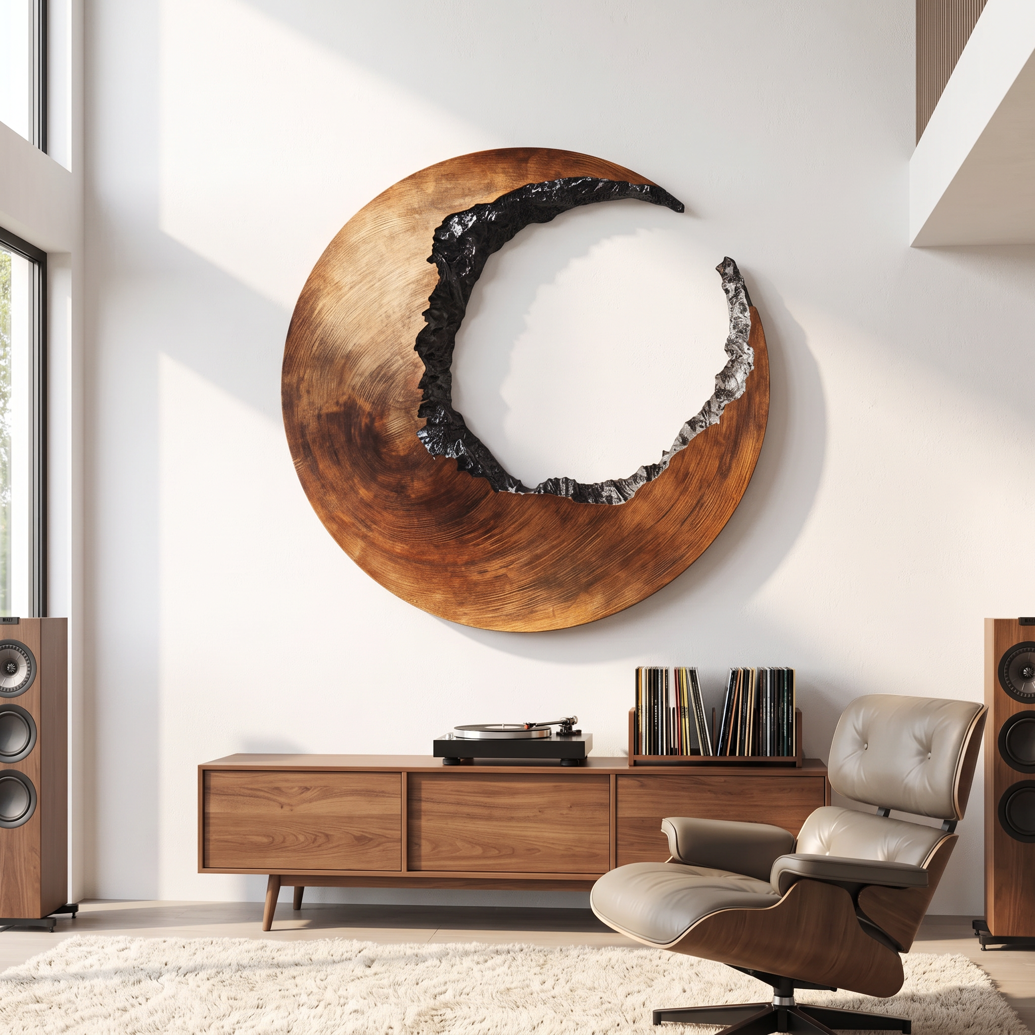 Mid Century 3D Wood Wall Art For Furniture Home Makeover SILDTTRWA010