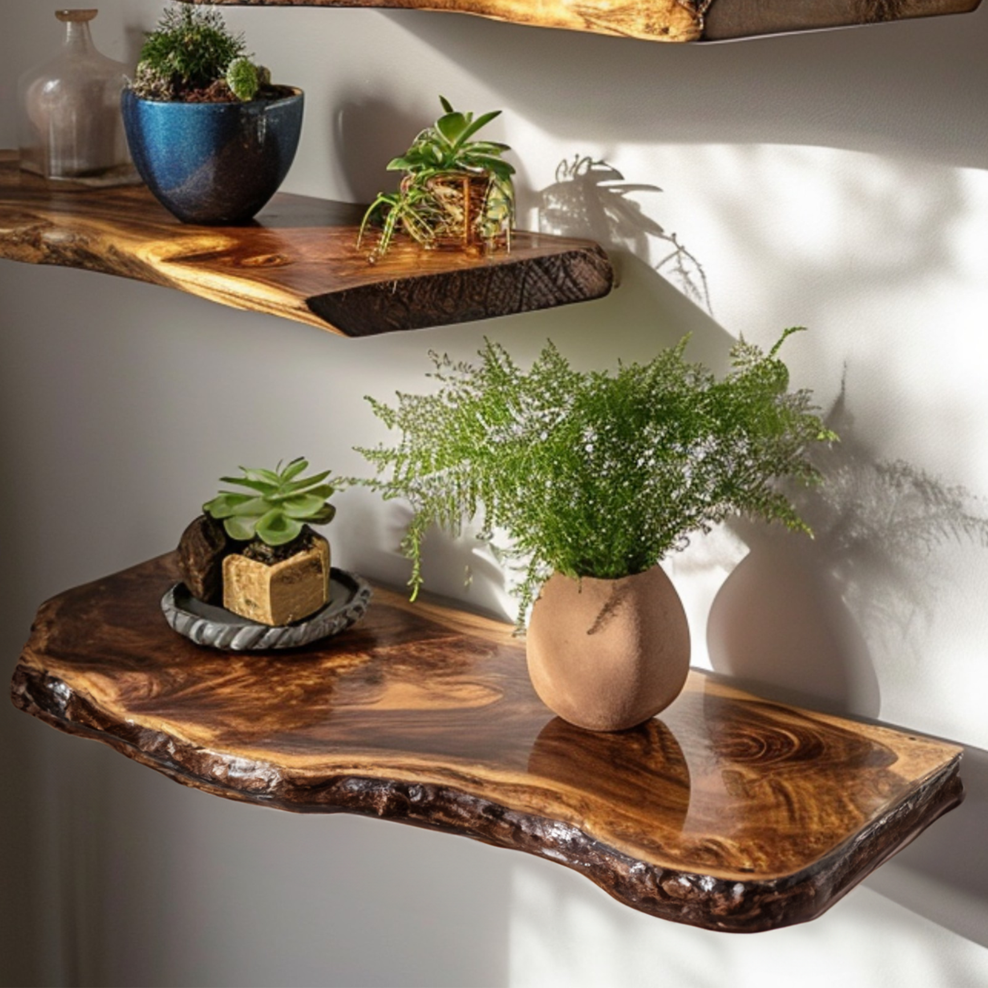 Live Edge Wood Shelf Wall Decor SINLFL035