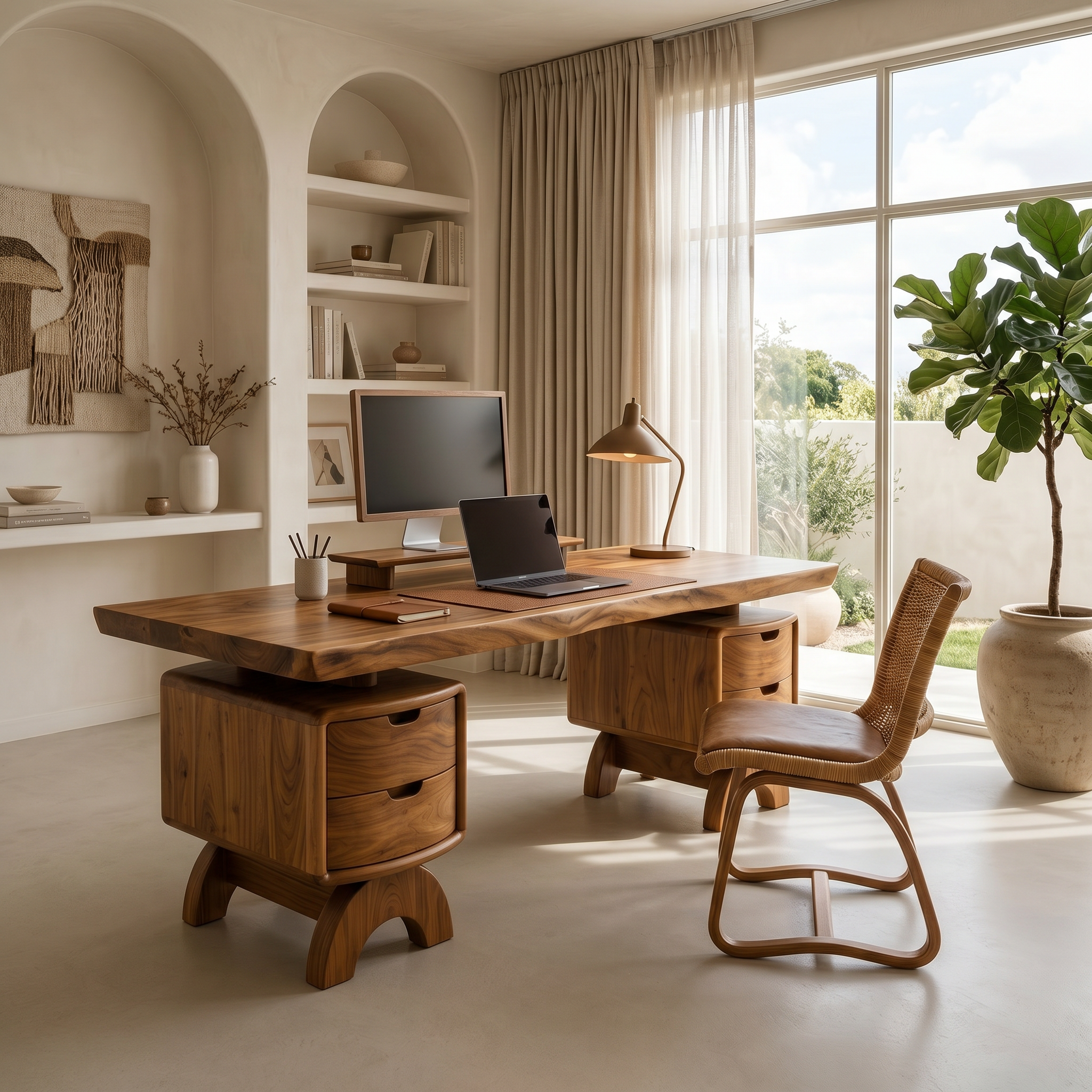 Contemporary Executive Desk Bedroom Office SILDTTRDE034