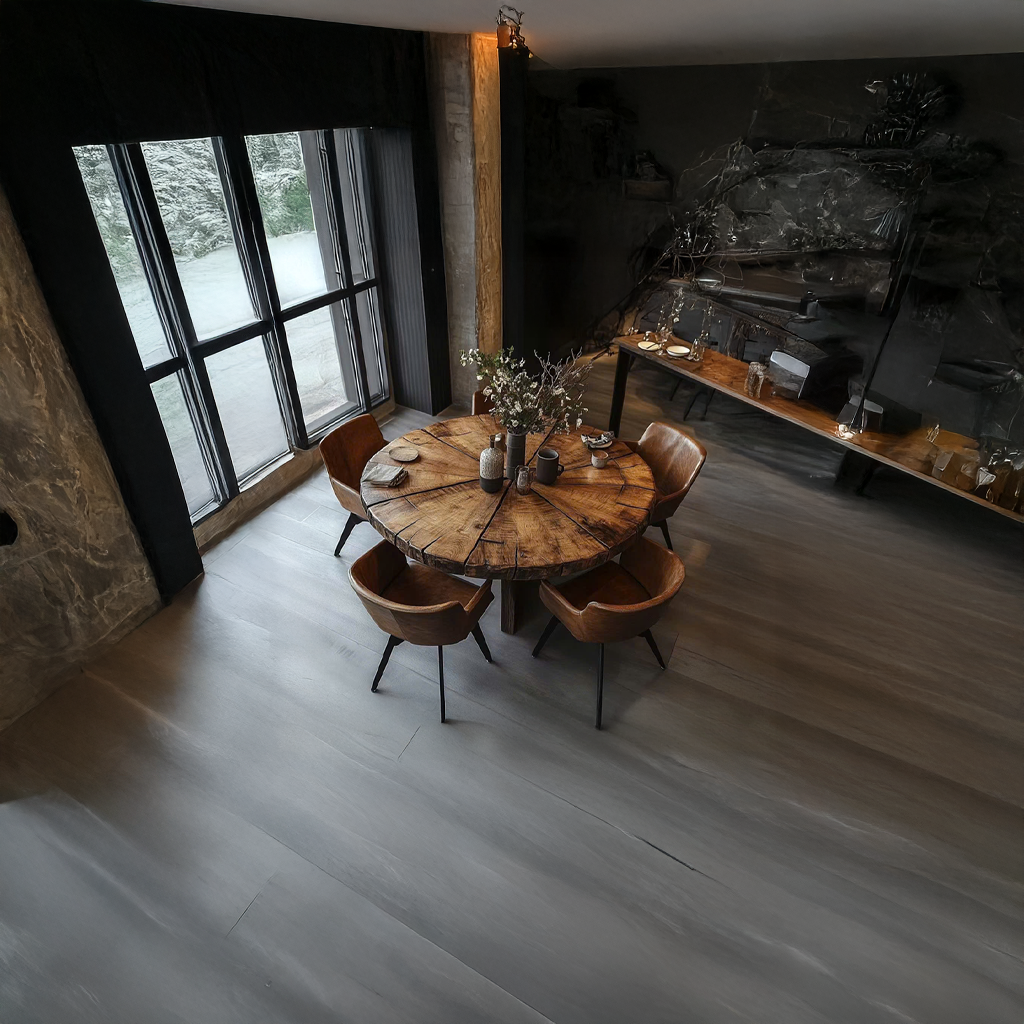 Rustic Round Dining Table Kitchen Or Dining Room SINLSADT072